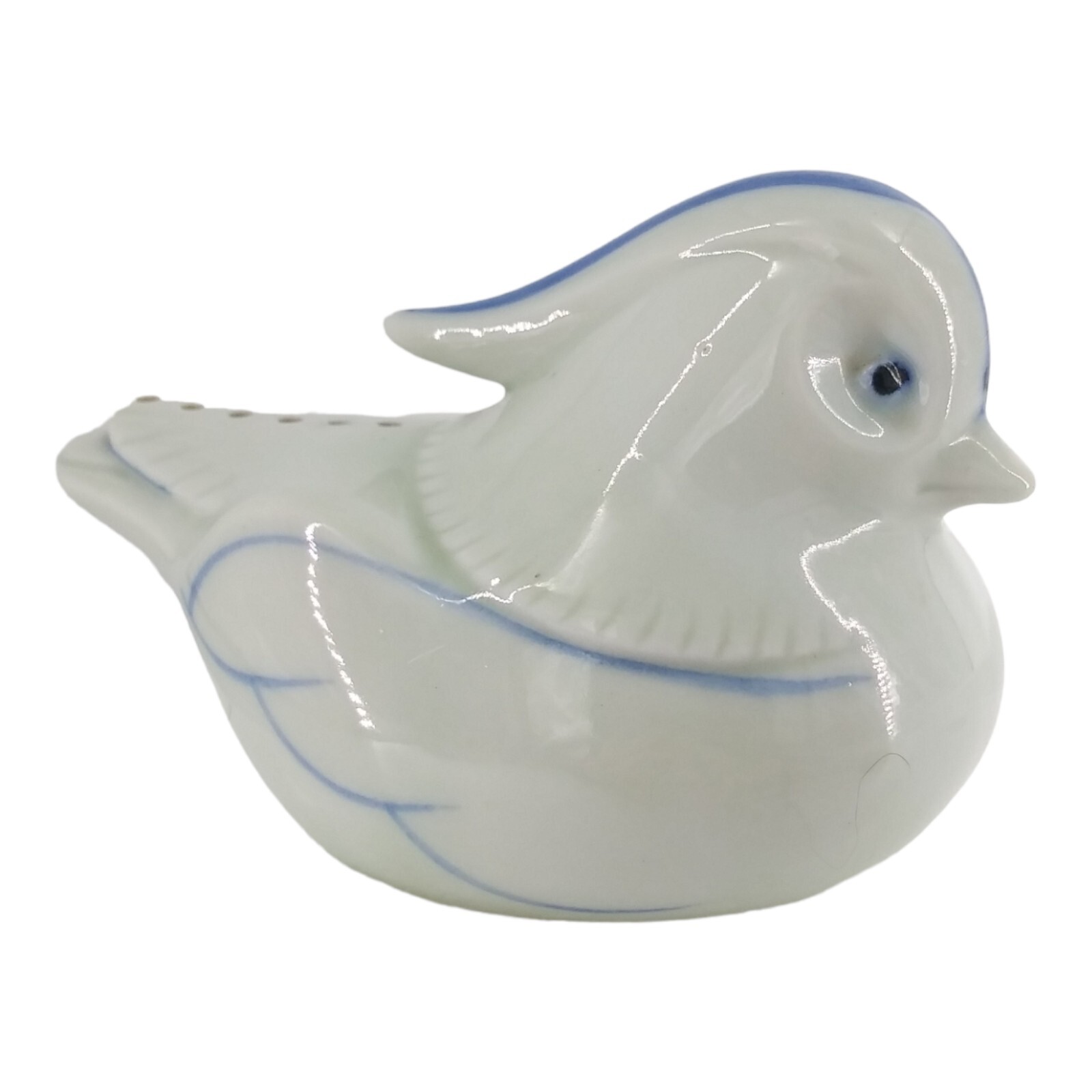 Ben Rickert Fine China Mandarin Duck Potpourri Pomander Blue White Japan Decor