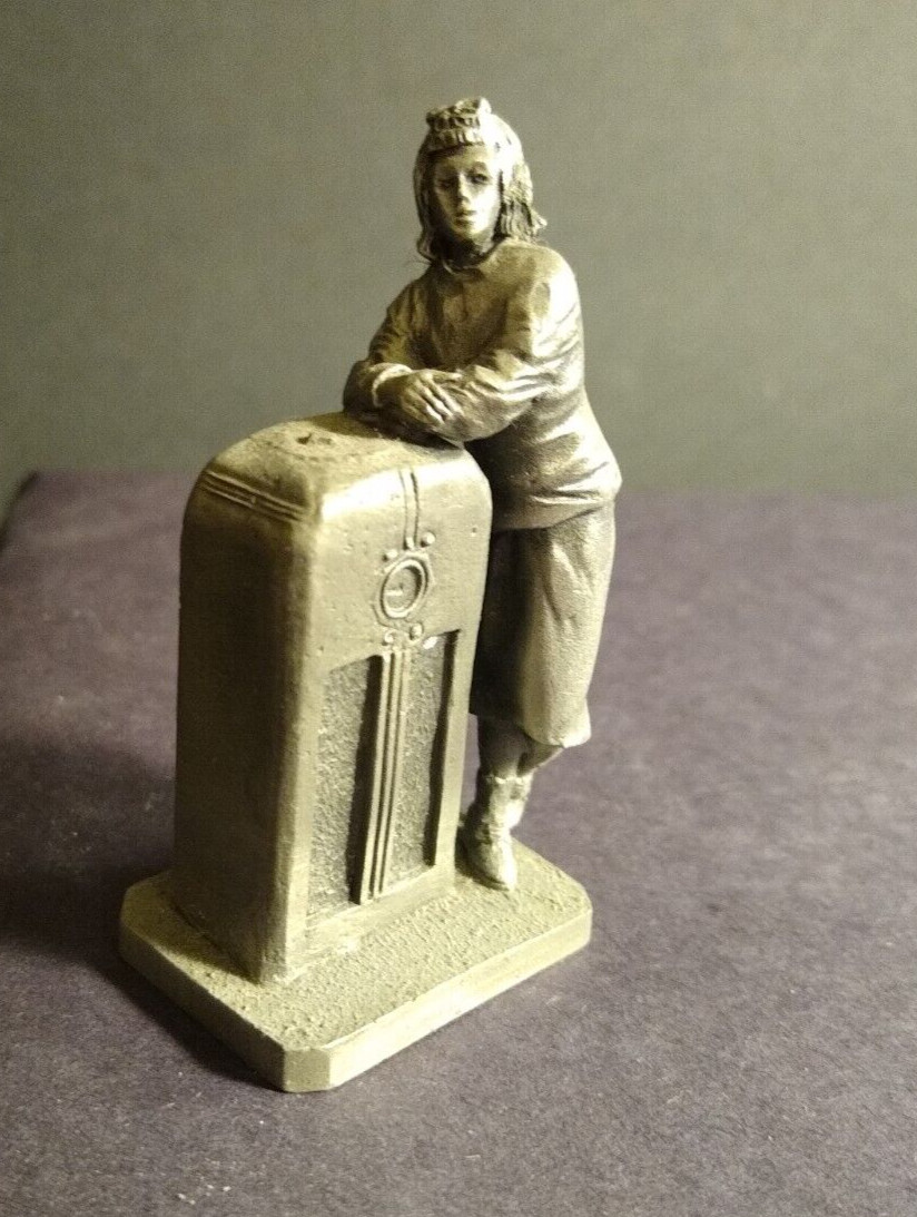 Saturday Evening Post pewter figurine 1928-1937 CROON TO ME