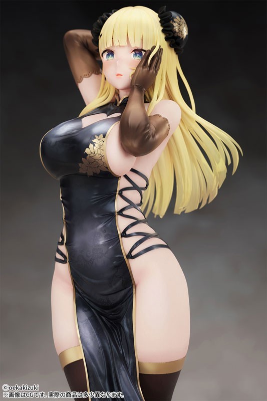 Original Character Anime Figure Chinese Dress Black Ver. 1/7 Scale Beautiful Sex