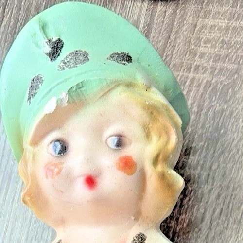Vintage Chalkware Sailor Pin Up Boobie Girl Figurine Carnival Prize 12 Inch