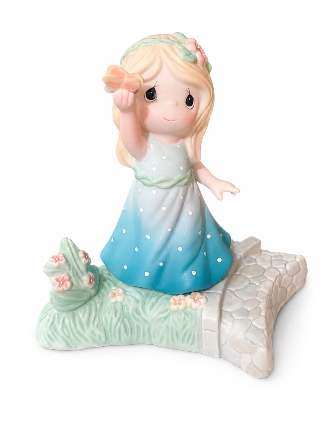 Precious Moments Hand Painted Porcelain Figurine Believe in Pure Beauty Girl