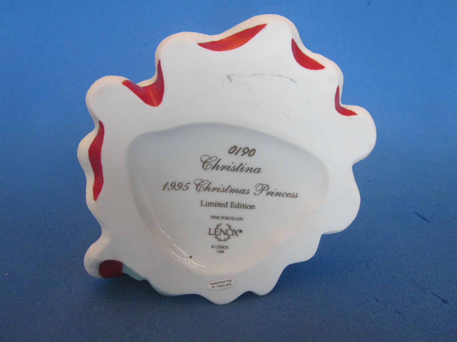 1995 Lenox Legendary Princess Christina – Porcelain – COA