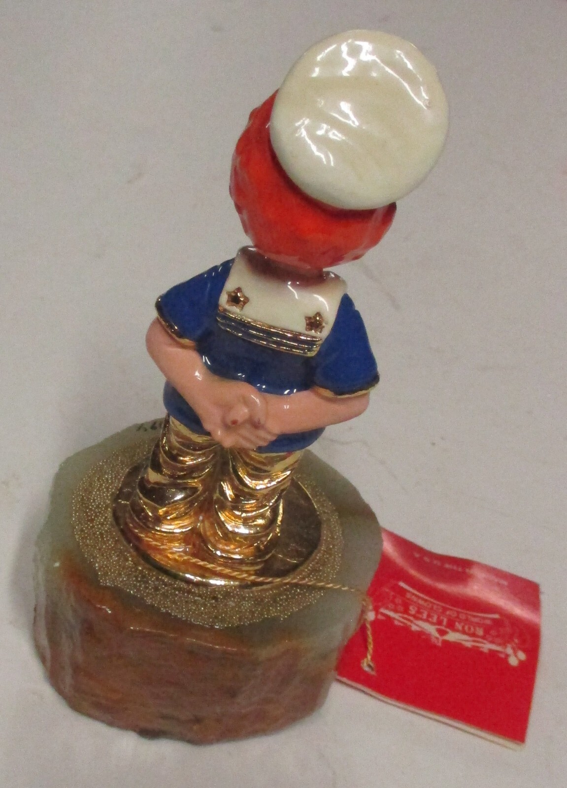 Vintage RON LEE ‘Sailor Clown’ Figurine Sculpture on Marble 5.5″