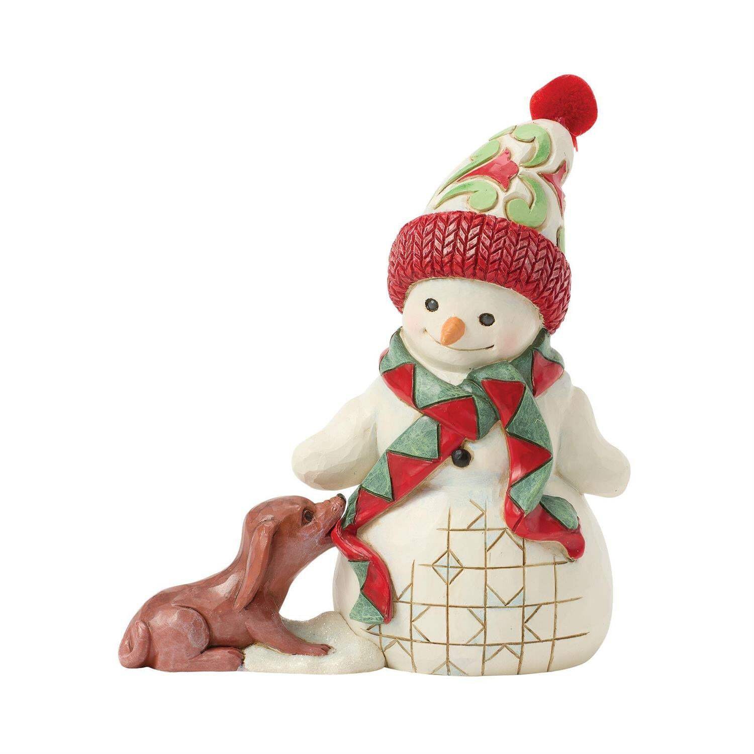Jim Shore Up to Snow Good – Snowman with Dog & Scarf Pint 6017297 New for 2025