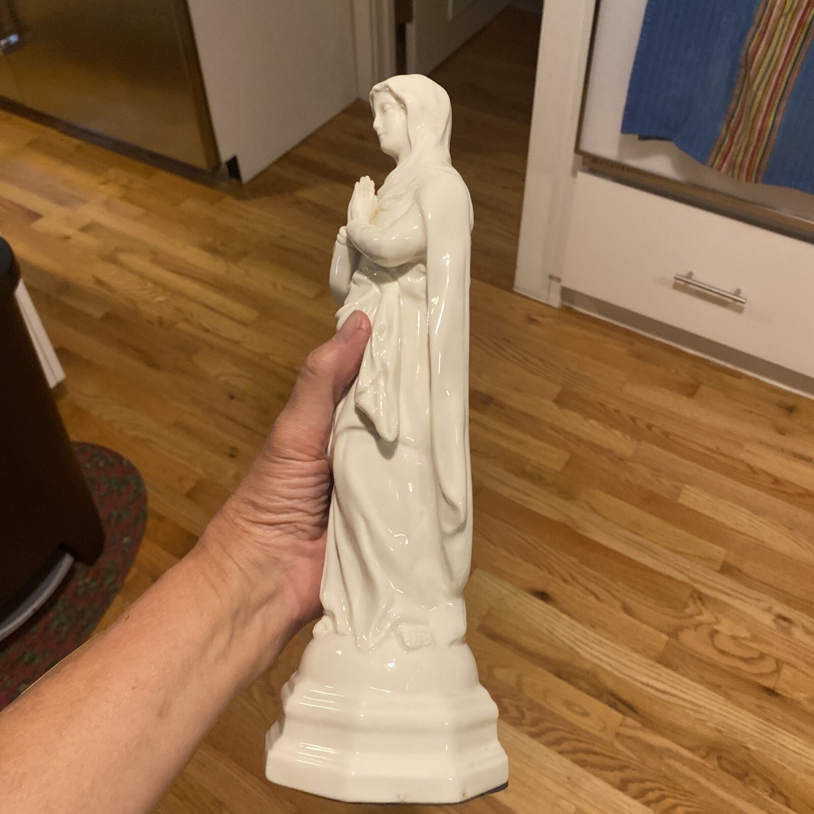 Belleek Blessed Virgin Mary / Madonna 12” Porcelain Figurine