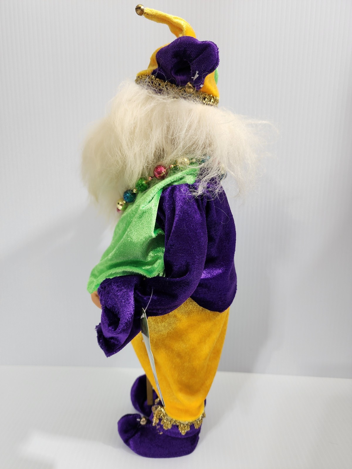 Mardi Gras Santa Claus Jester Santa’s Workshop Fleur De Lis New Orleans Figure