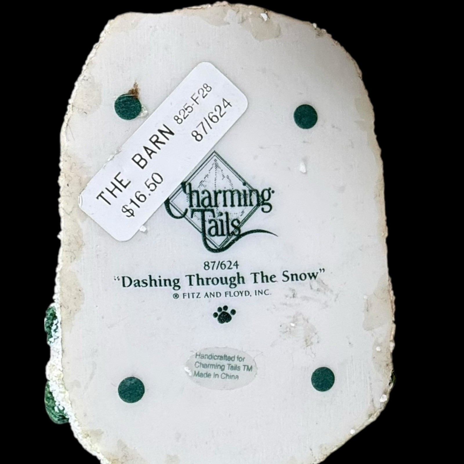 Charming Tails Sledding Mouse Dashing Through The Snow Fitz & Floyd 87/624