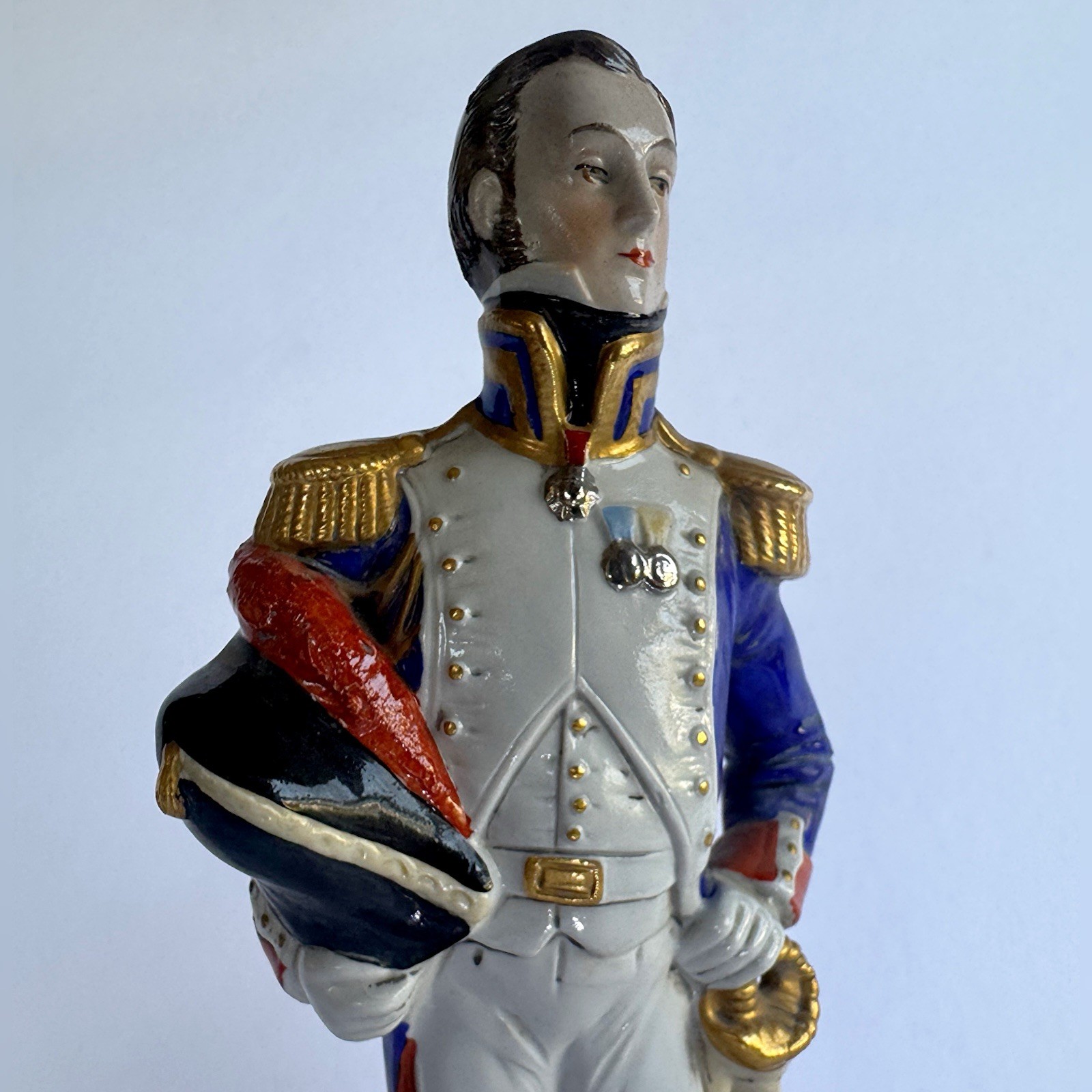 Vintage Scheibe-Alsbach Porcelain Figurine General Lepic Napoleonic Officer