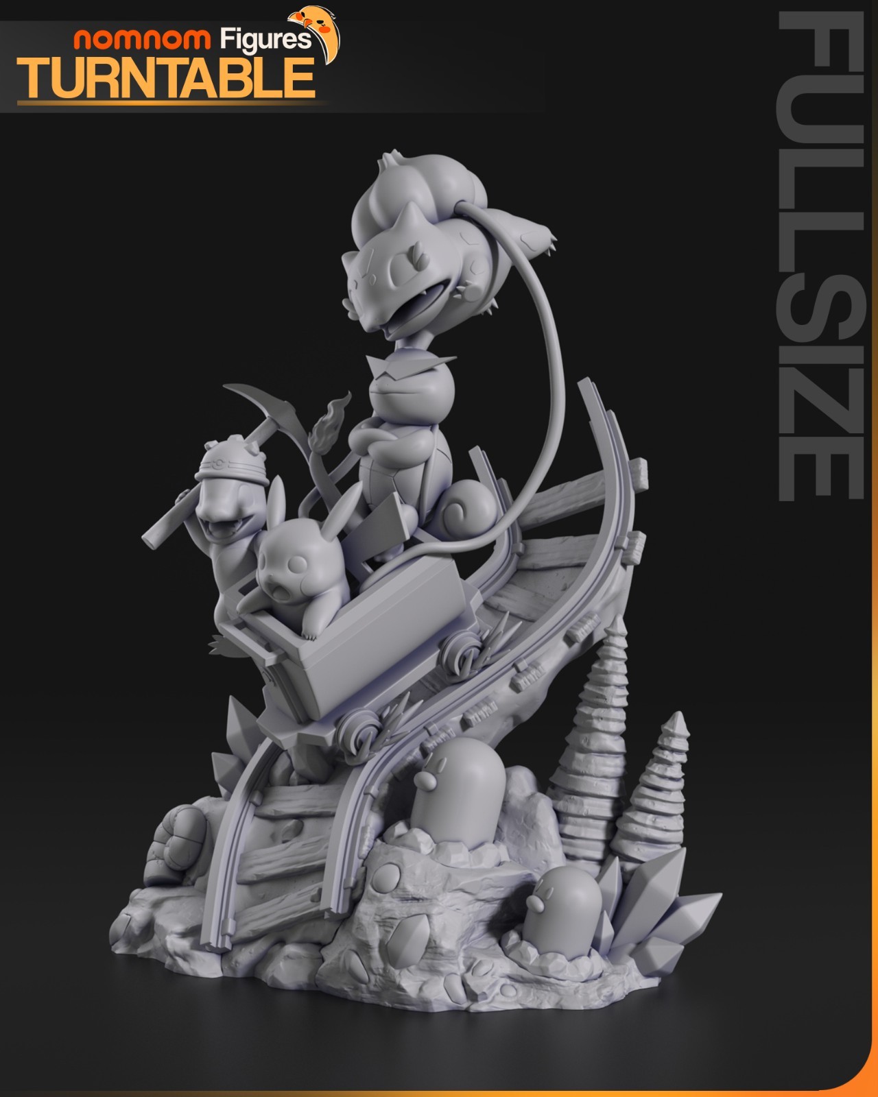 Starter Squad | Mine Shaft Diorama | UNPAINTED | 1/10 Scale Resin Kit