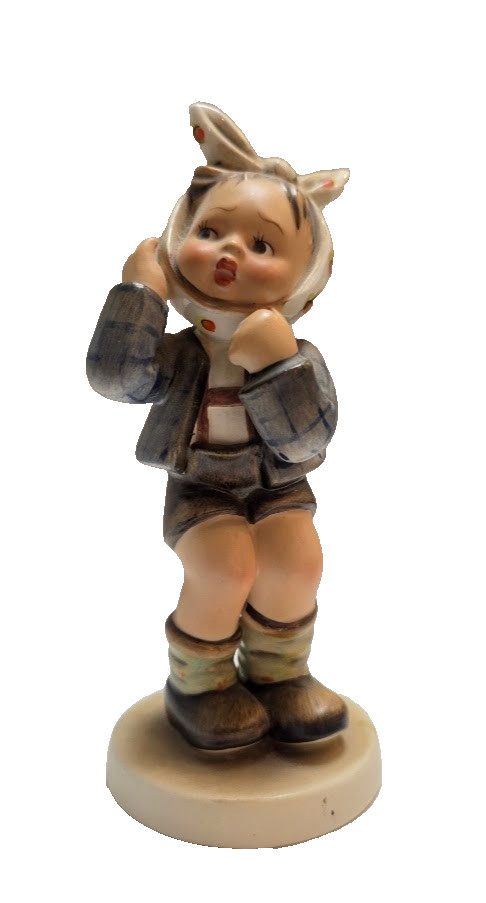 Rare Hummel Figurine Boy With Toothache 217 Goebel 1950 1959 TMK 2 Full Bee