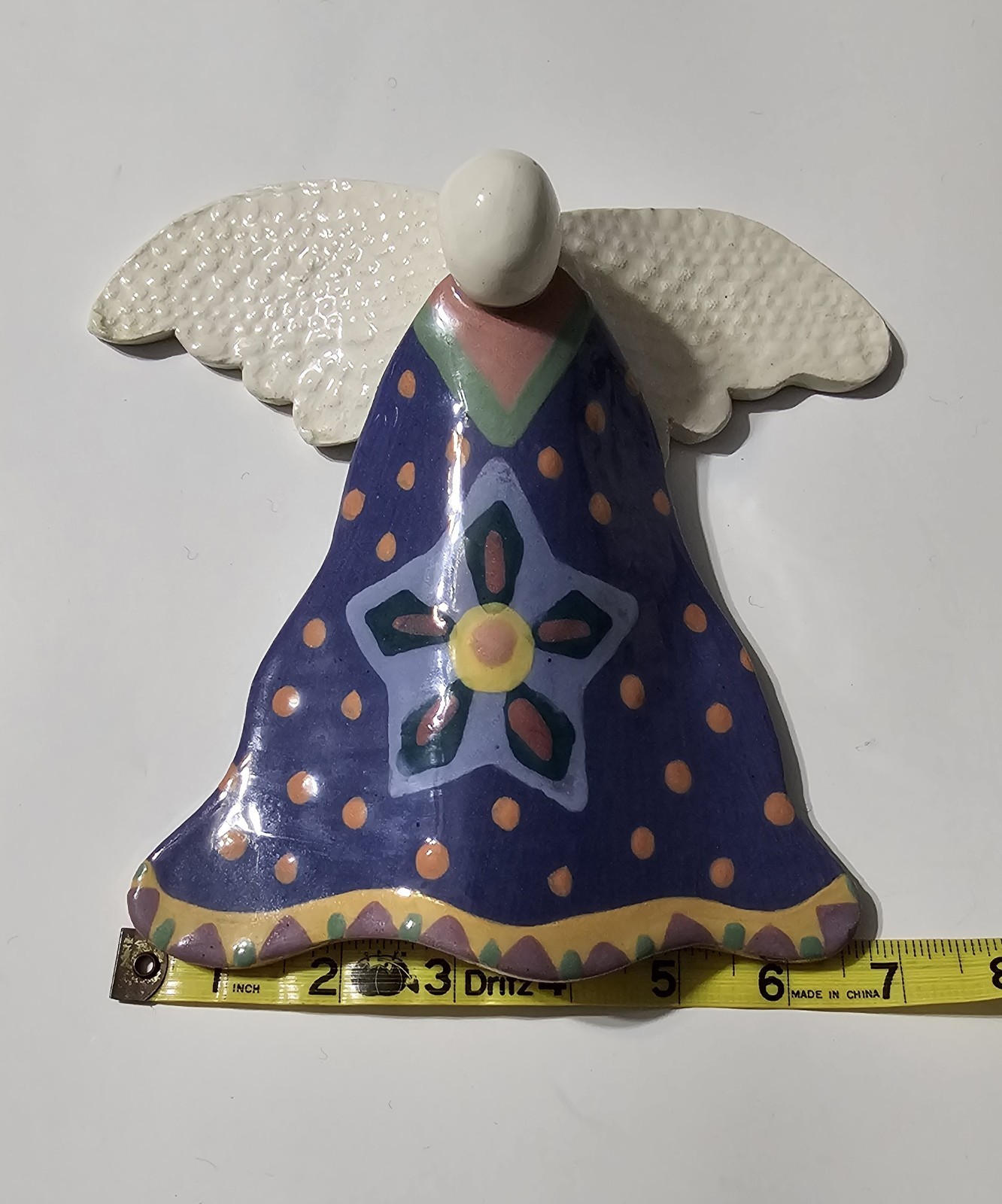 Vintage Beautiful Ceramic Angel,Hand Made And Signed 98. Smoke Free Home 🏡