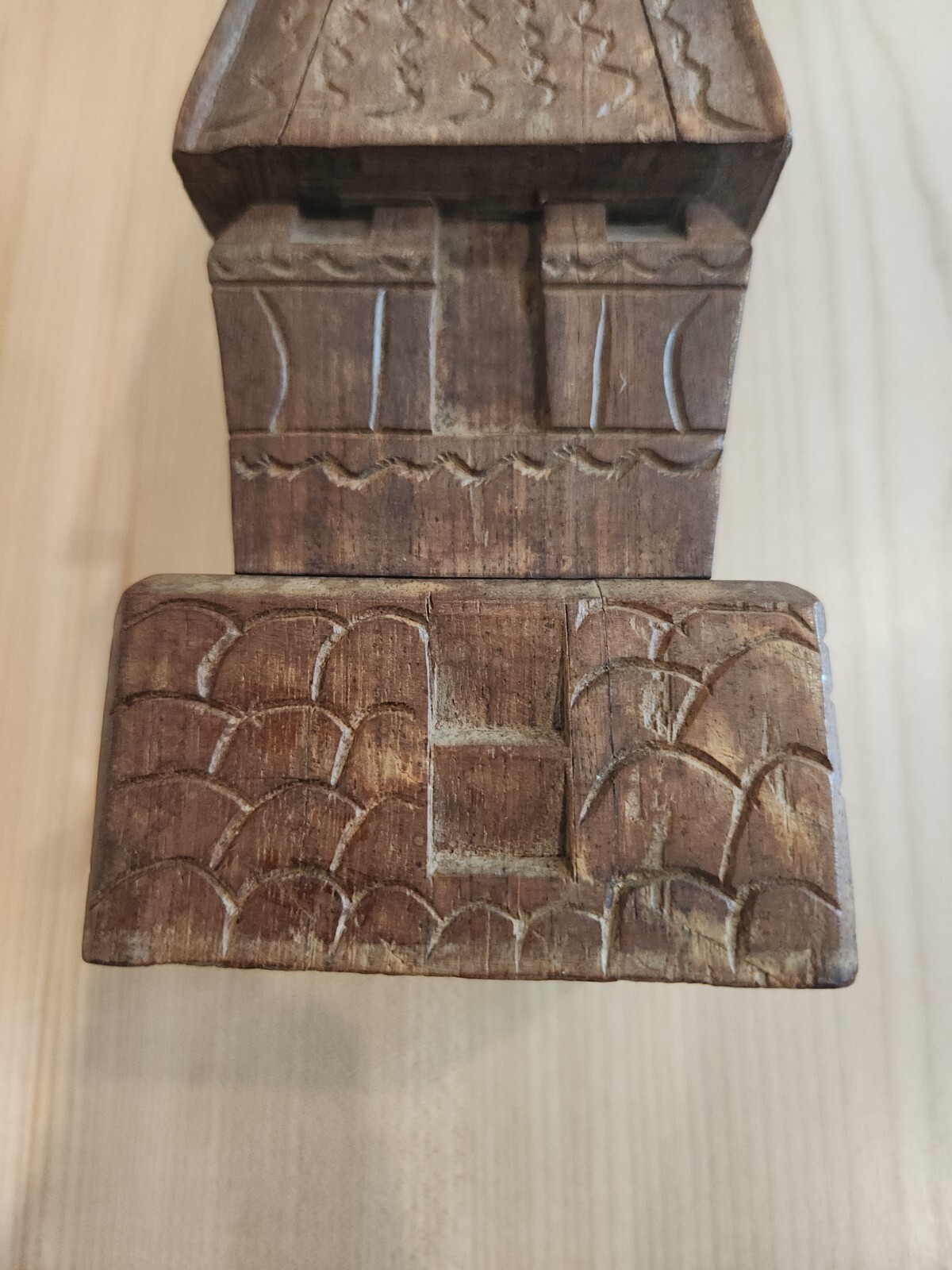 Vintage 12″ Wood Carving. Estate Find