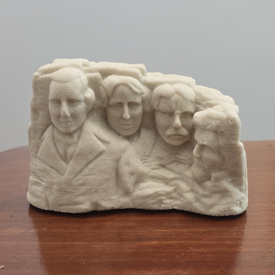 Mount Rushmore White Resin Figurine Matte Finish Small Made in USA