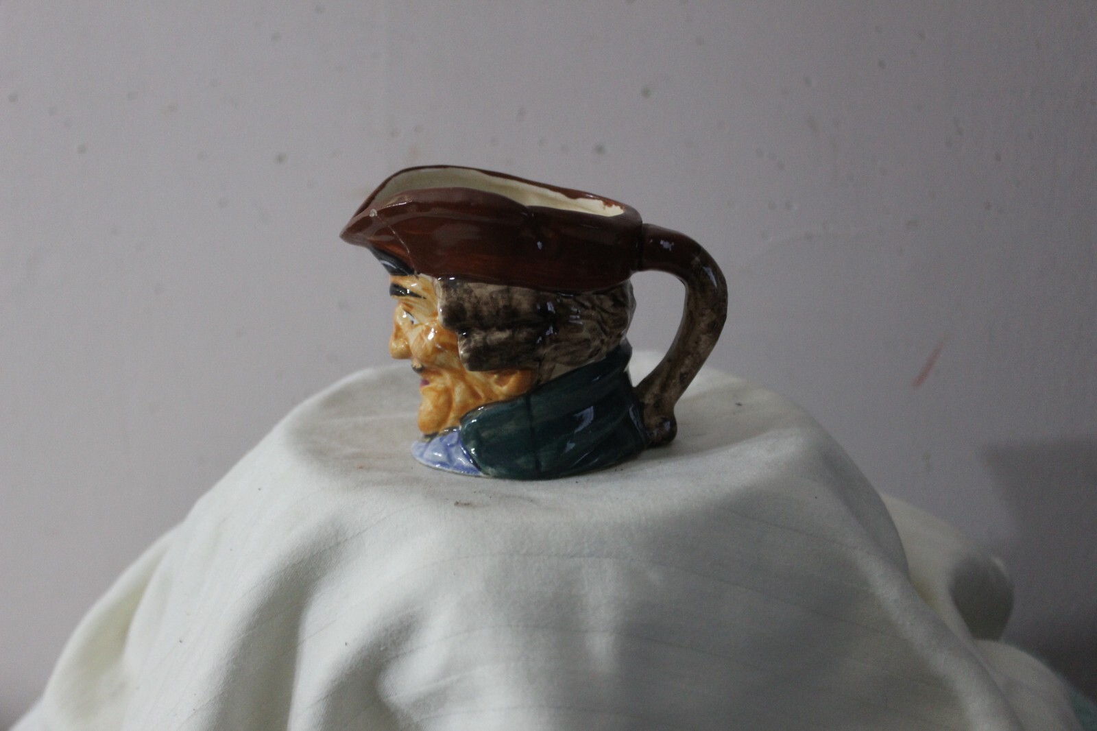 Toby Jug, Creamer, Pirate, Vintage, Occupied Japan, 4.50″ X 3″.