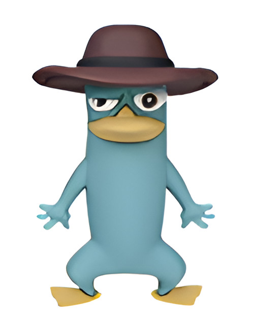 Phineas and Ferb Series 1 Collectible Bag Clip 3 Inch Perry Platypus Exclusive