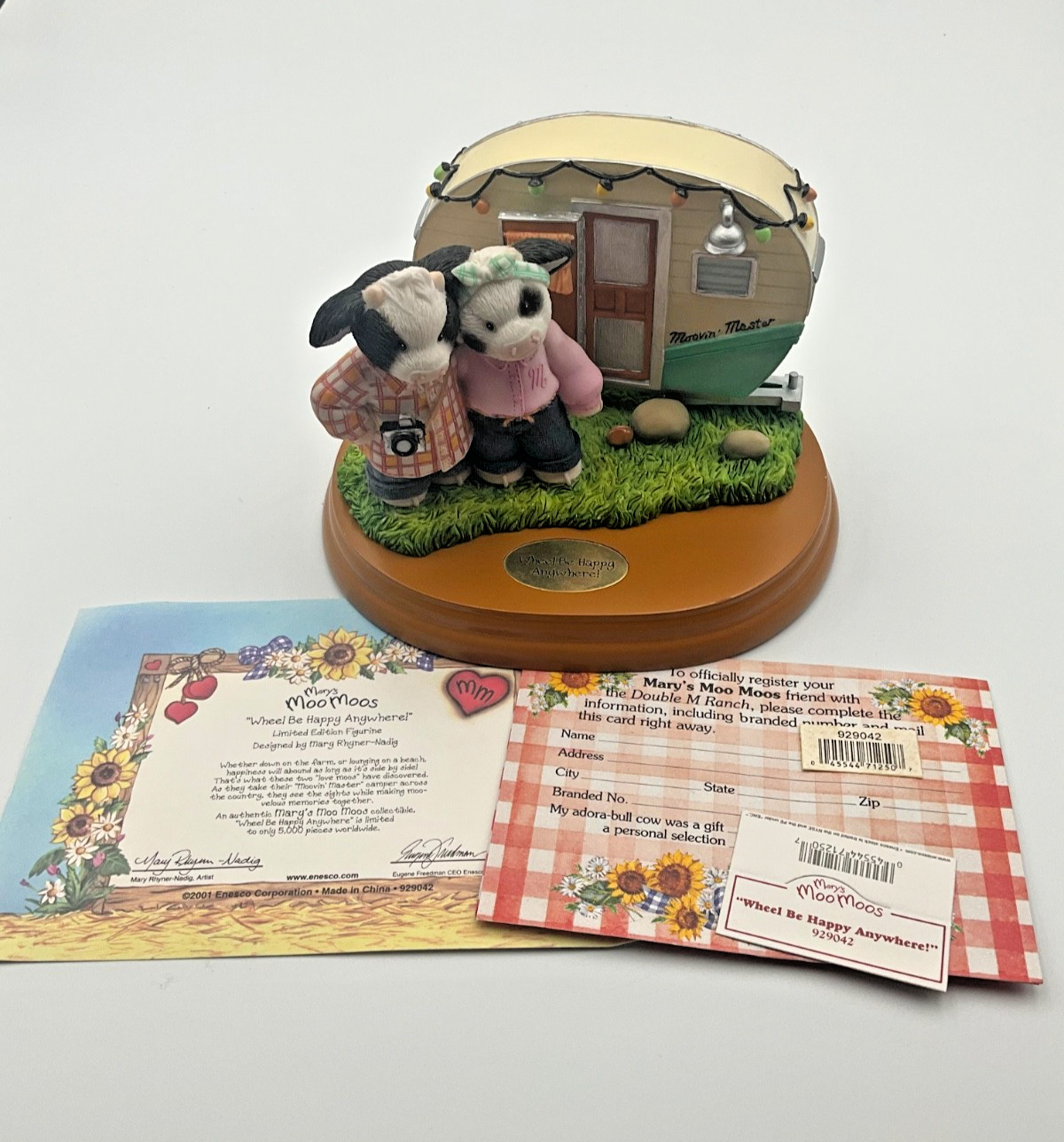 Mary’s Moo Moos 2001 “Wheel Be Happy Anywhere!” Limited Edition 3848 / 5000