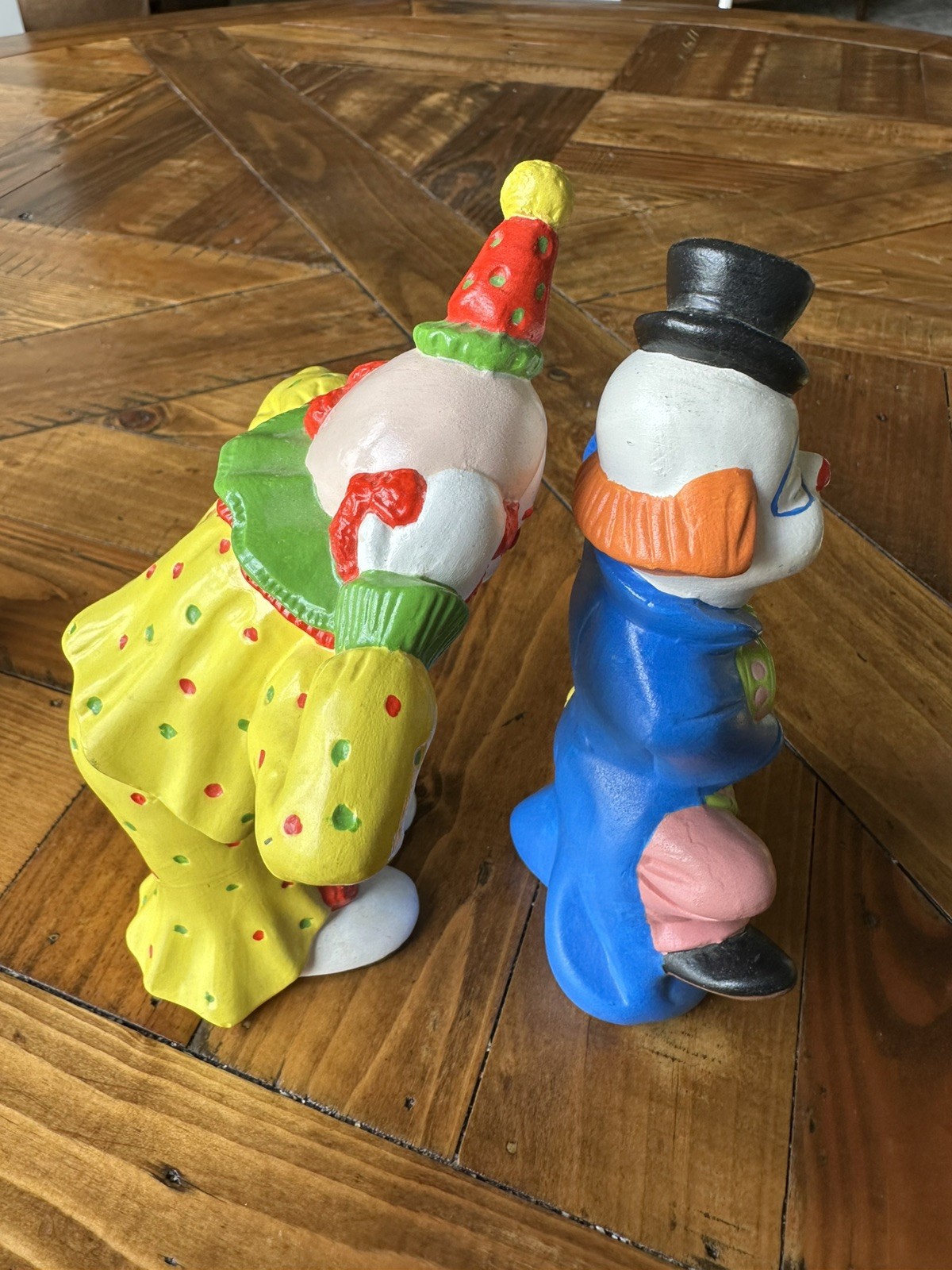 Vintage 8 piece Brinn’s Enesco Penco Clown Lot w/ bank, planter, figurines VGUC
