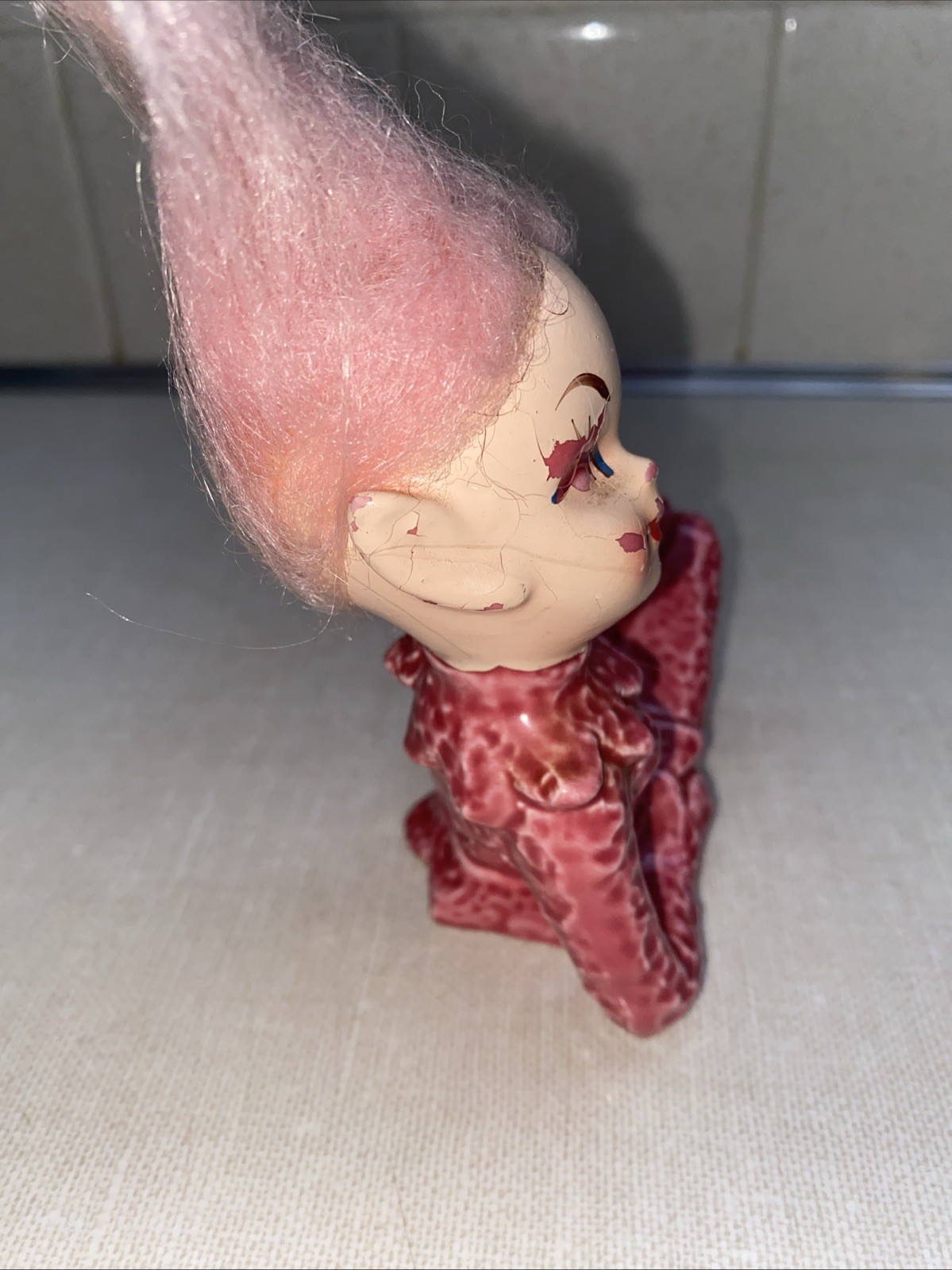 1950’s MCM Vintage Ceramic Pixie Elf Figurine BRINN’s JAPAN T 1490