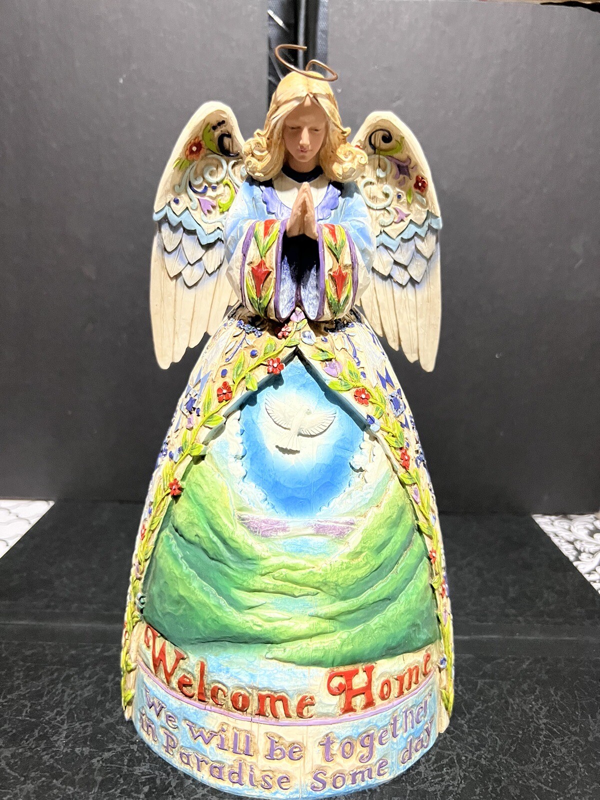 Jim Shore Peaceful Journey Angel 11″ Figurine Heartwood Creek Grief 2005 READ
