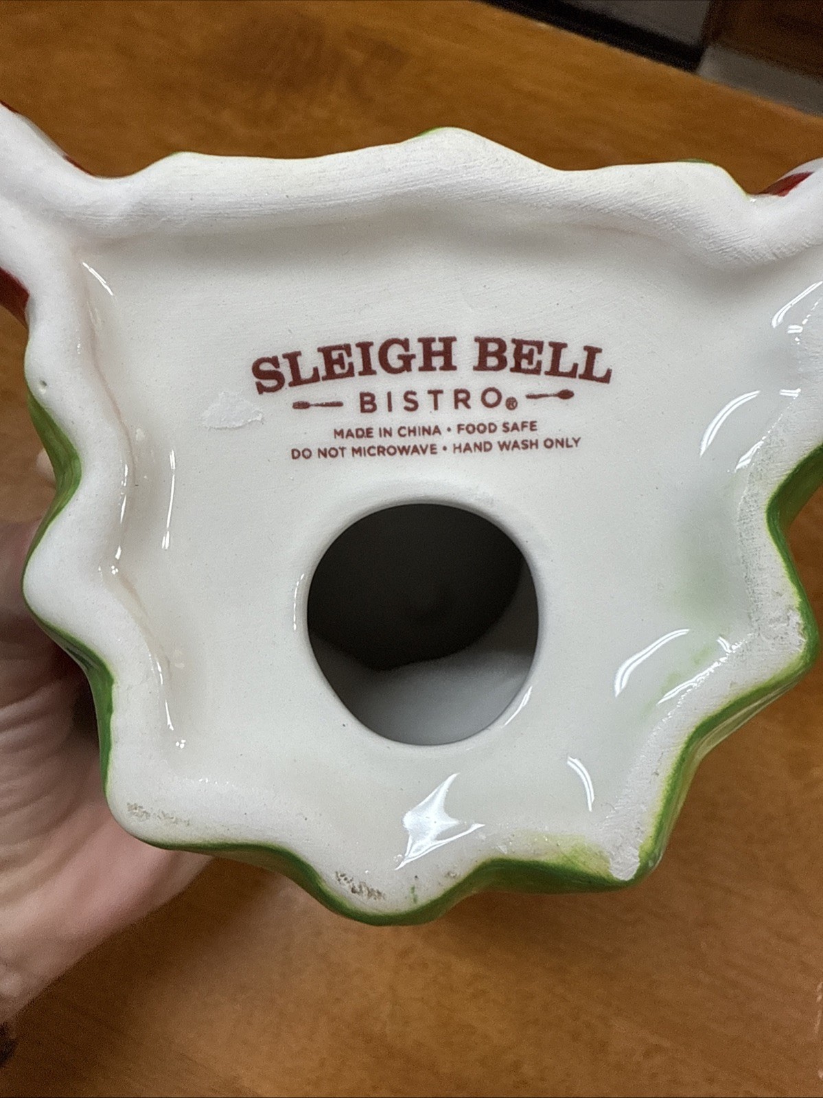 Sleigh Bell Bistro Christmas Elf Candy Trinket Dish Bowl Free Shipping!