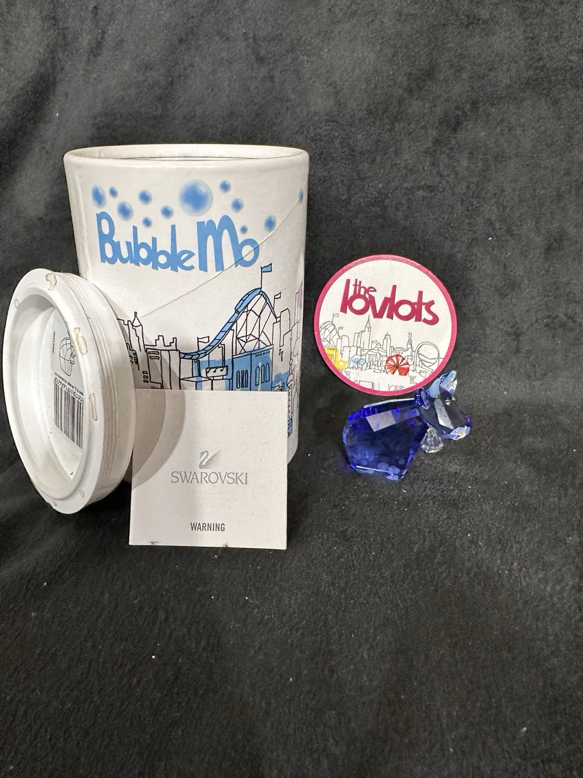 Swarovski Lovlots “Bubble Mo” Crystal Cow W/ Box 1016560 Perfect Condition