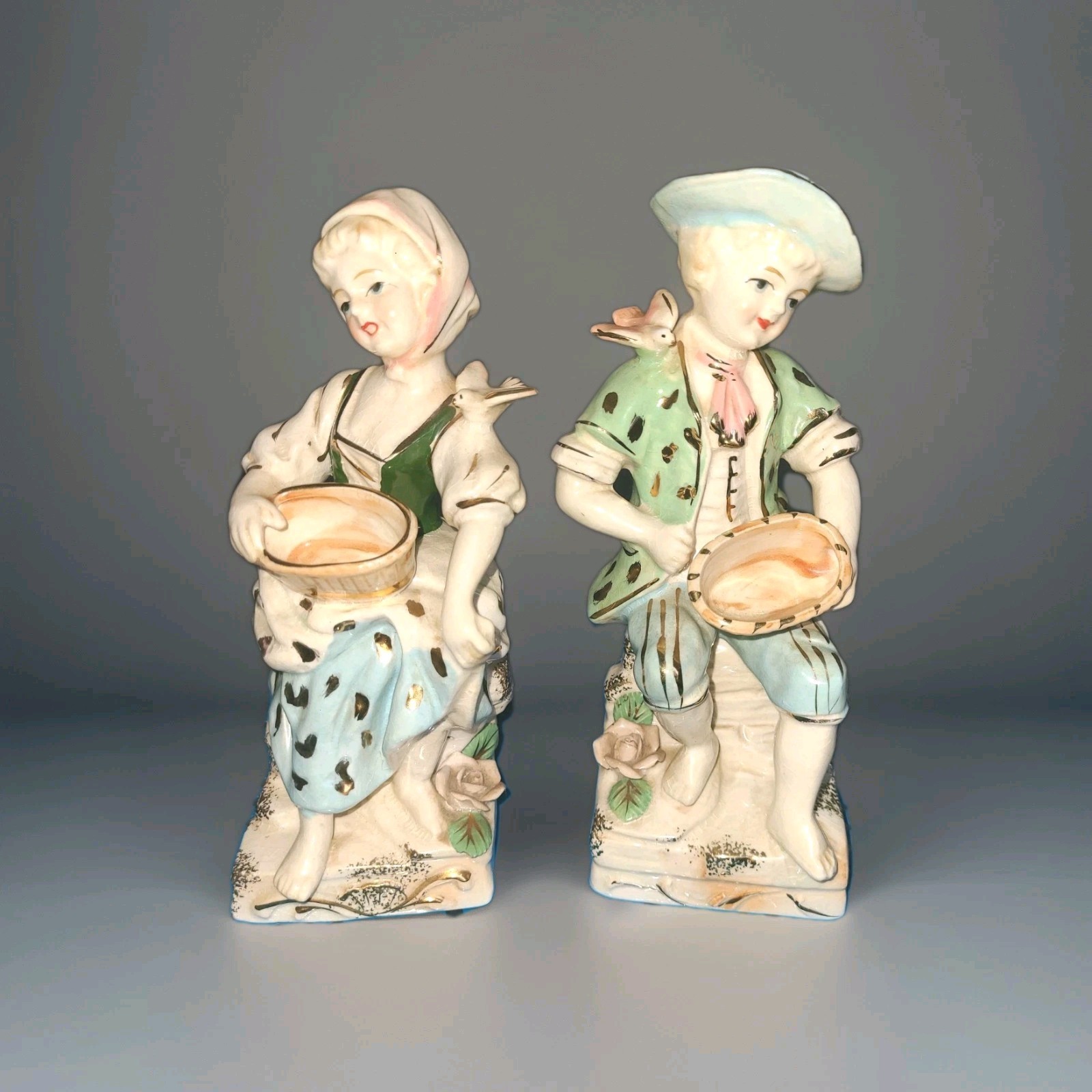 vintage ceramic figurines from Japan, likely produced by Ucagco (United China…