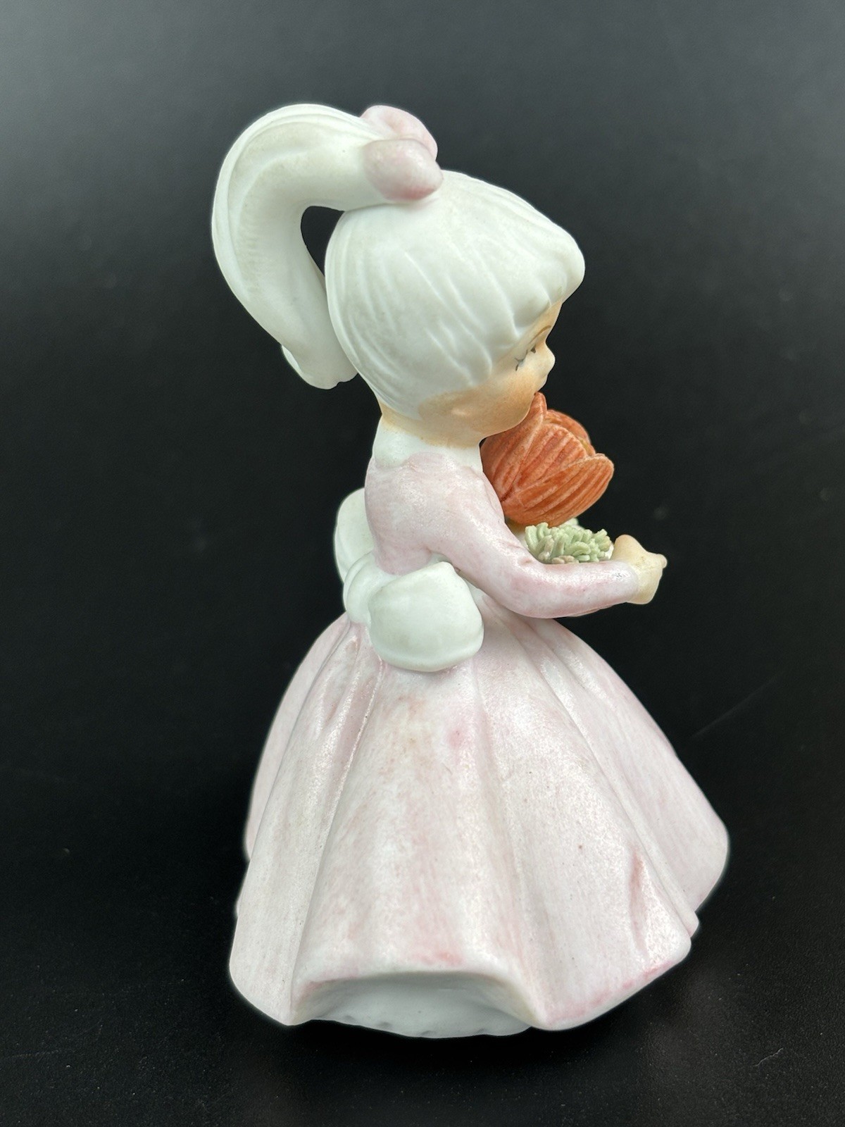 Vintage 1950’s Napco Birthday Girl Holding Flowers Figurine Japan