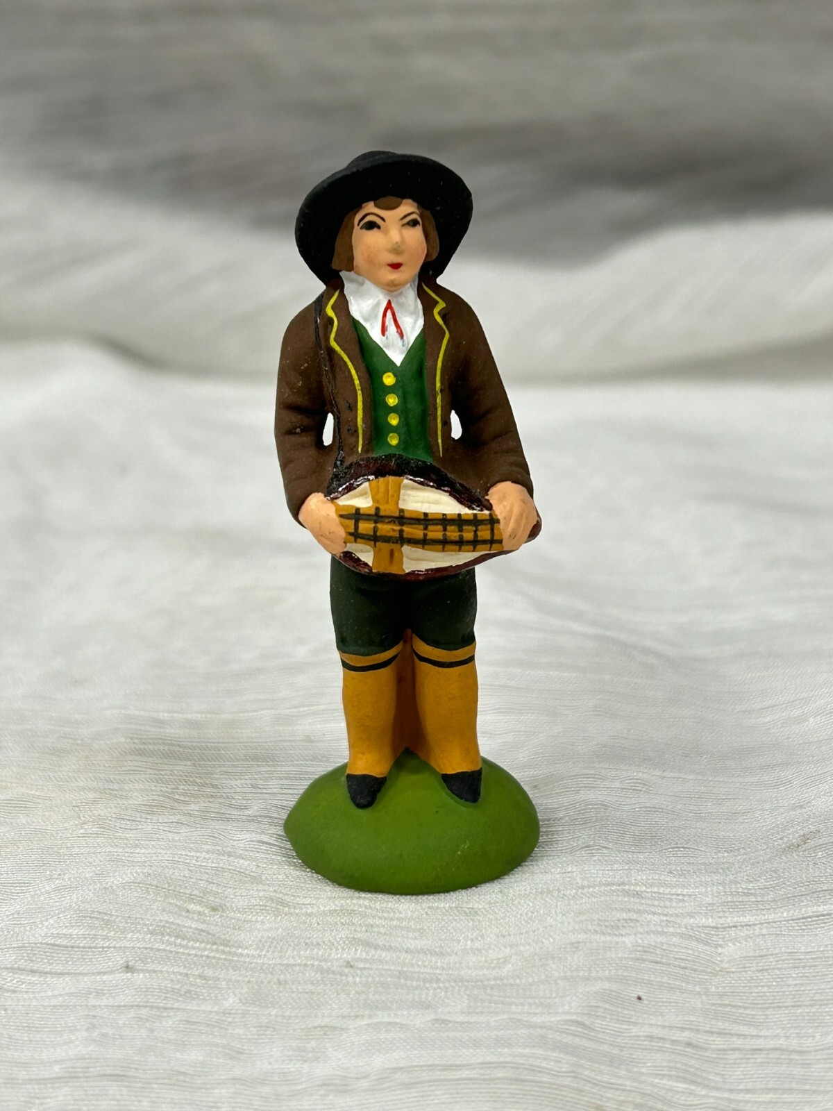 Vintage Santos by Marcel Carbonel France Man w Medieval String 2 5/8″ Tall