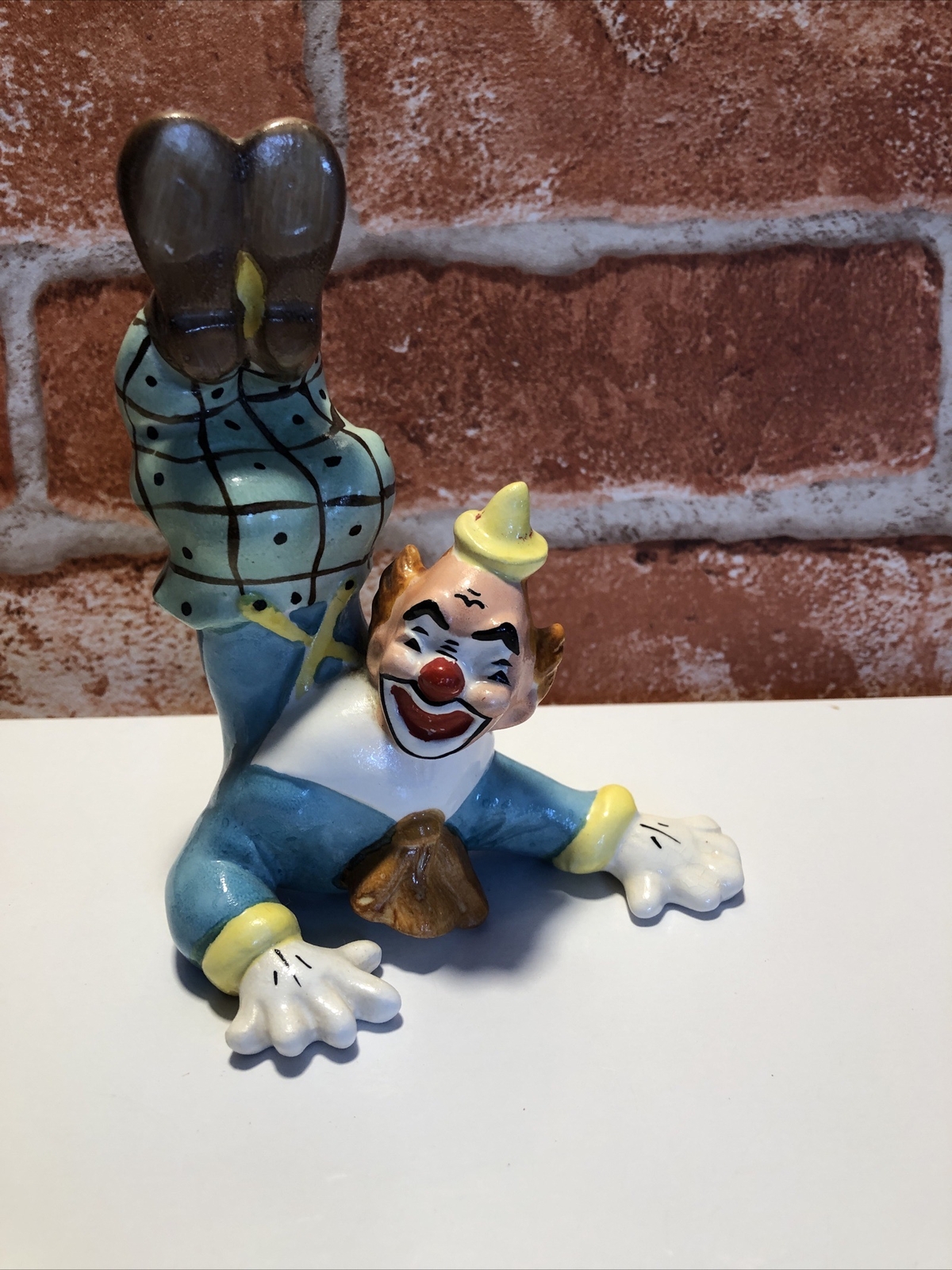 Vintage YONA ORIGINAL Clown Figurine 1956 falling tumbling FREE SHIPPING