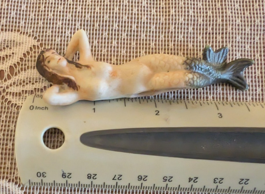 Vintage Art Deco Bathing Beauty figurine Nude Mermaid Lot #6