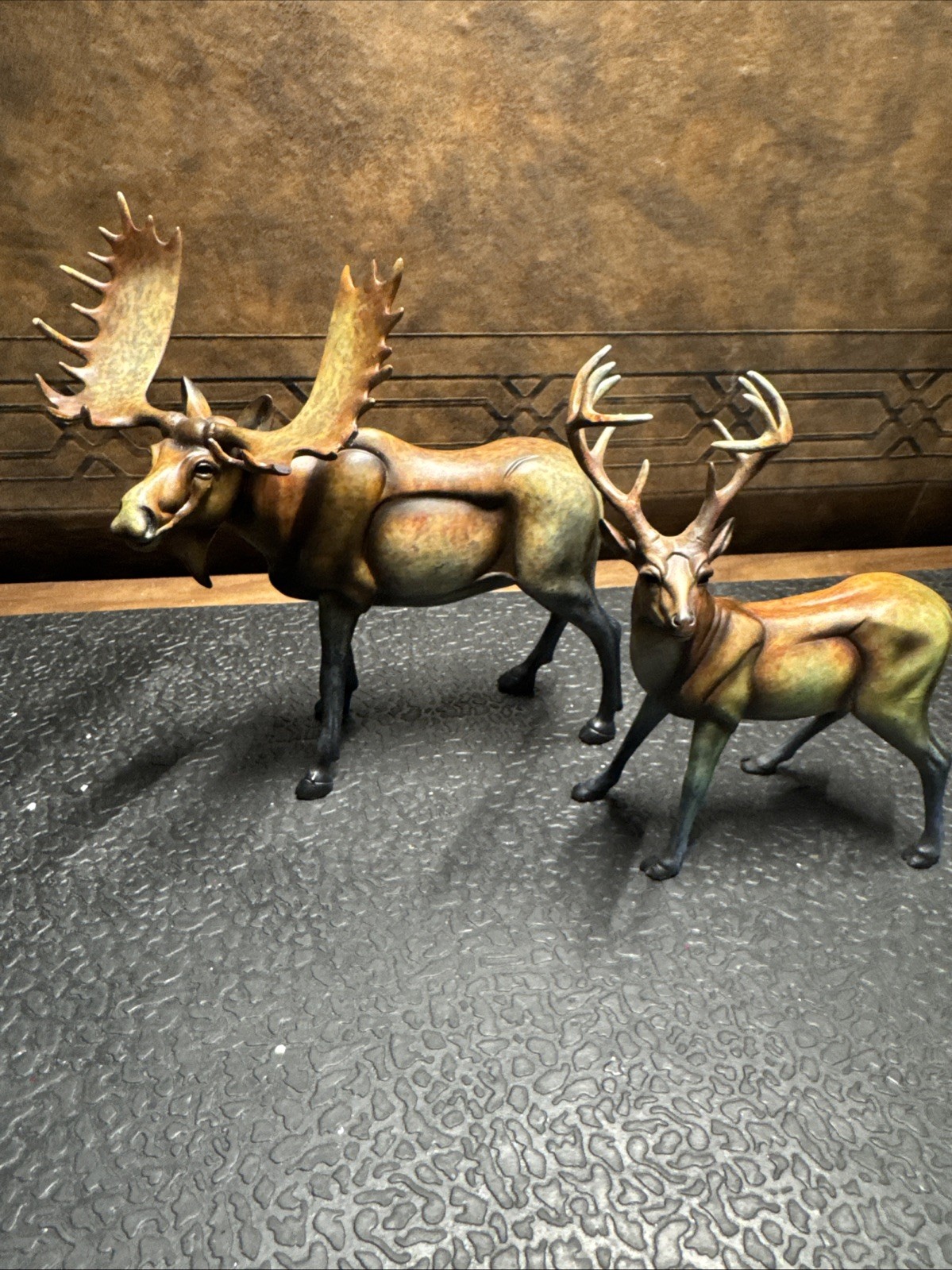 IMAGO Stephen Guerrero August Moose/Suspense Elk Maquette Bisque Figures Signed