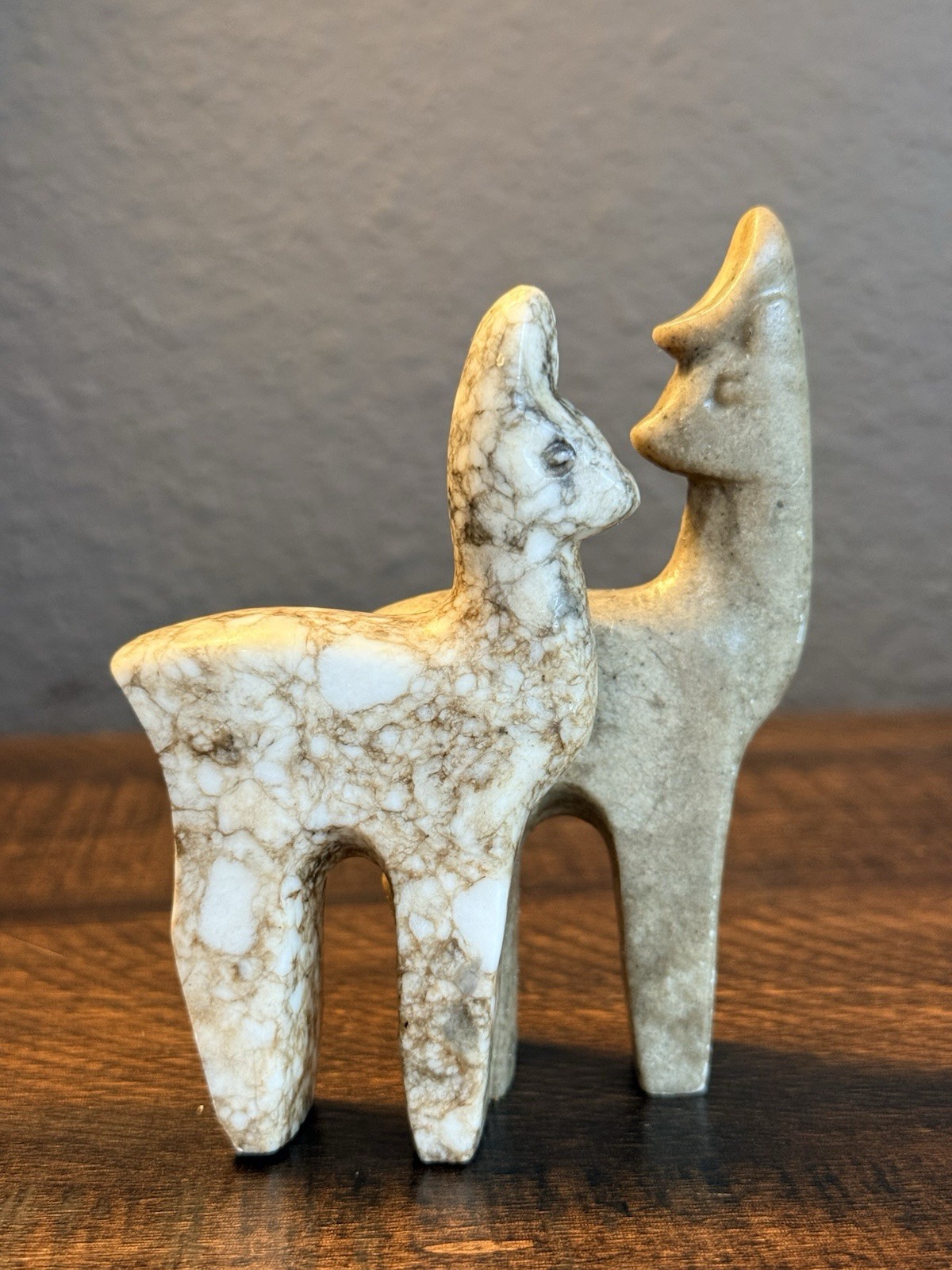 Soapstone Carved Llama/Alpaca Figurine