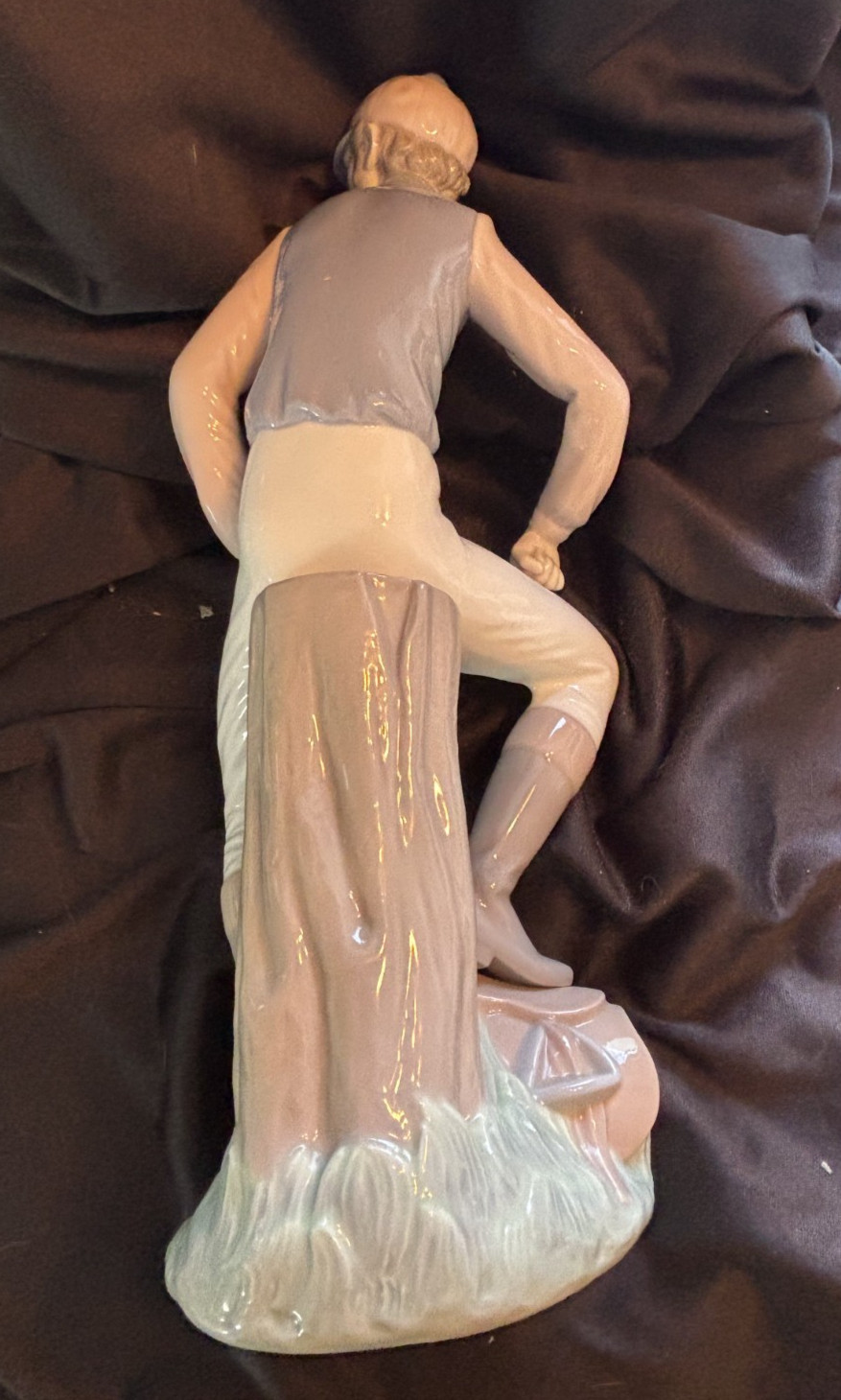 Lladro Large Jockey Figure 1341, Retired Excellent Shape! Retired in 1981.