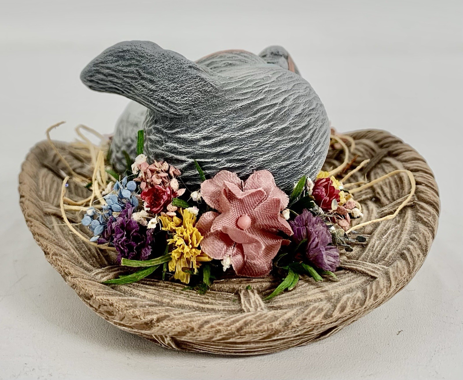 VINTAGE SCIOTO SLEEPING BUNNY Hand Painted