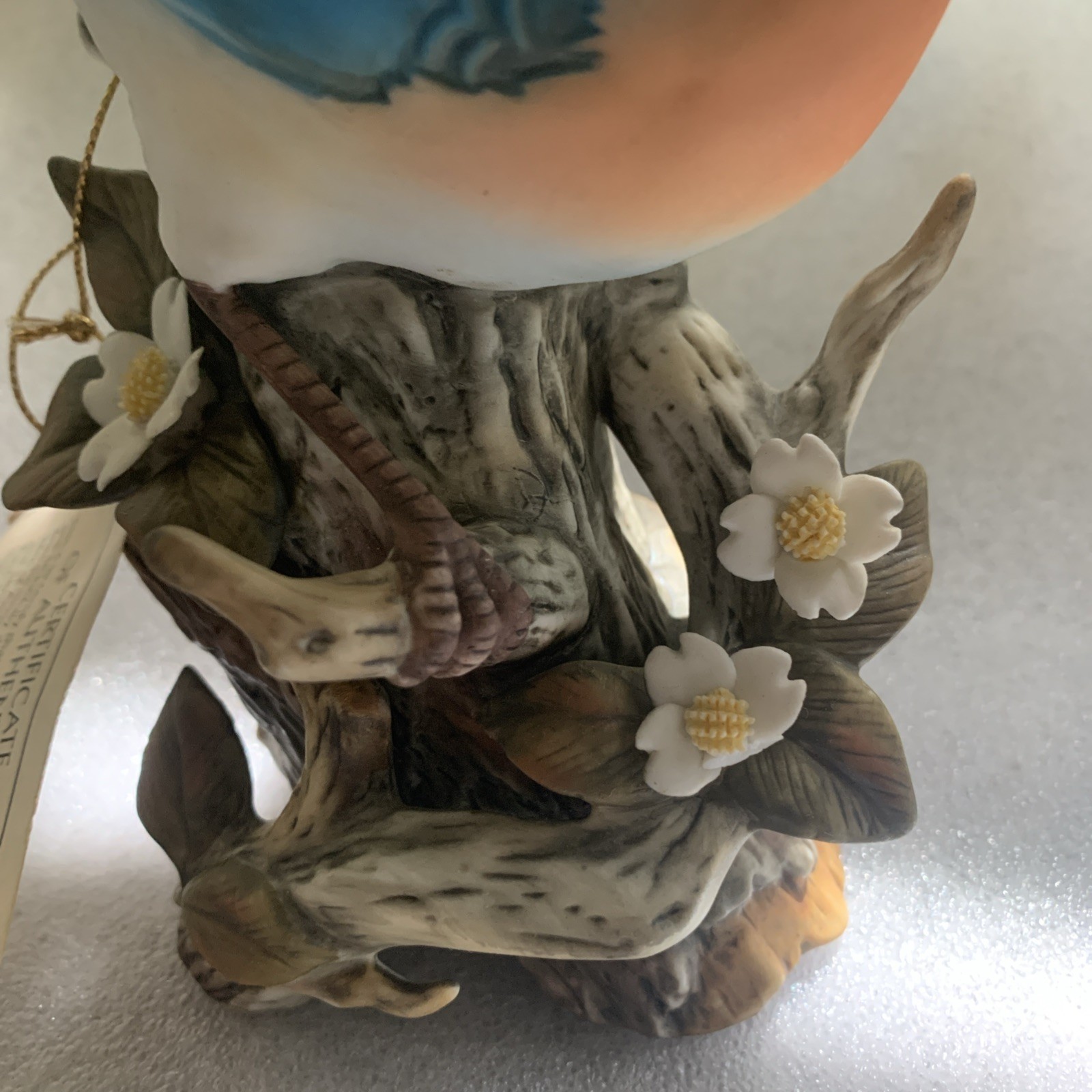 Certified Homco Home Interiors Porcelain Masterpiece Bluebird Figurine 1985