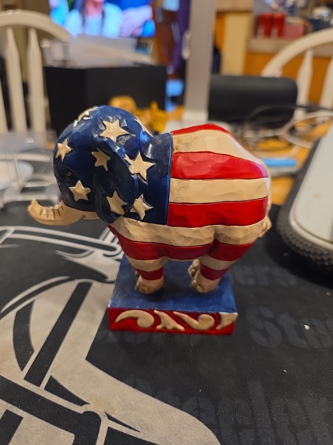 JIM SHORE HEARTWOOD CREEK PATRIOTIC PRIDE ELEPHANT STARS AND STRIPES REPUBLICAN