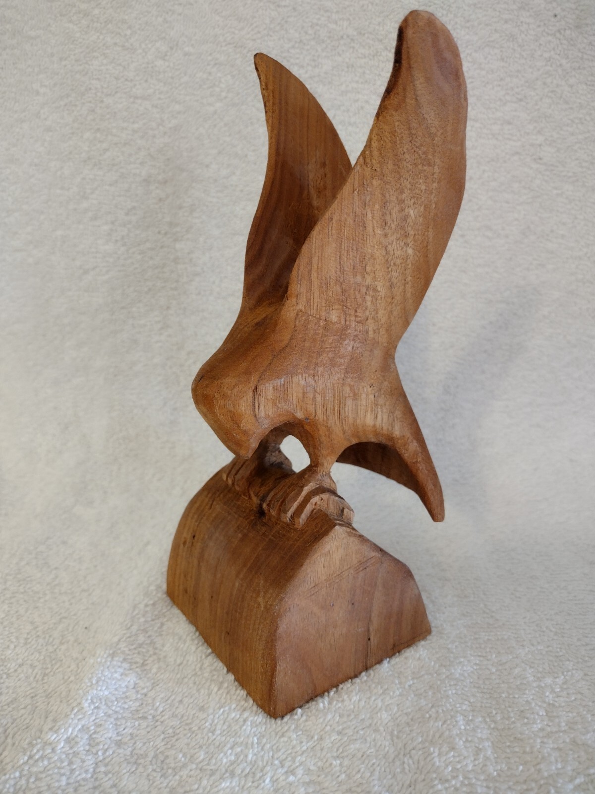Old Hand Carved Eagle 8″ Tall 7 Ounces.