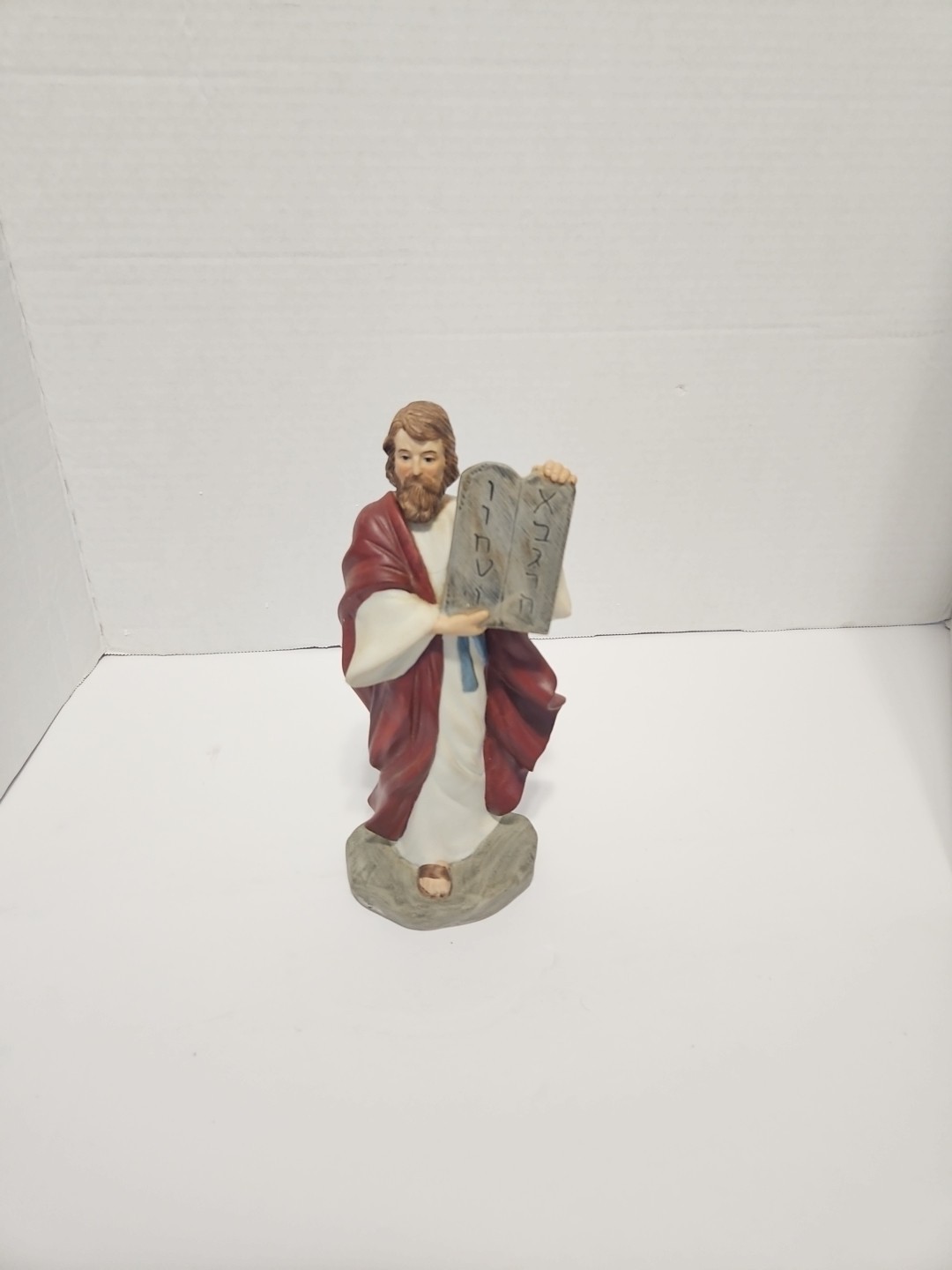 Vintage Homco 1464 Moses and the Ten Commandments Figurine Collectible 8” Tall