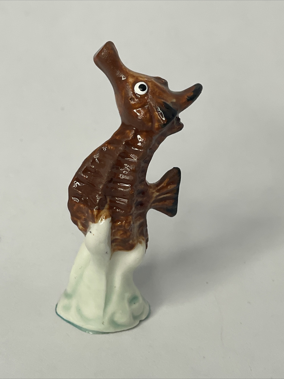 Vintage Seahorse Bone China Miniature Hand Painted Figurine