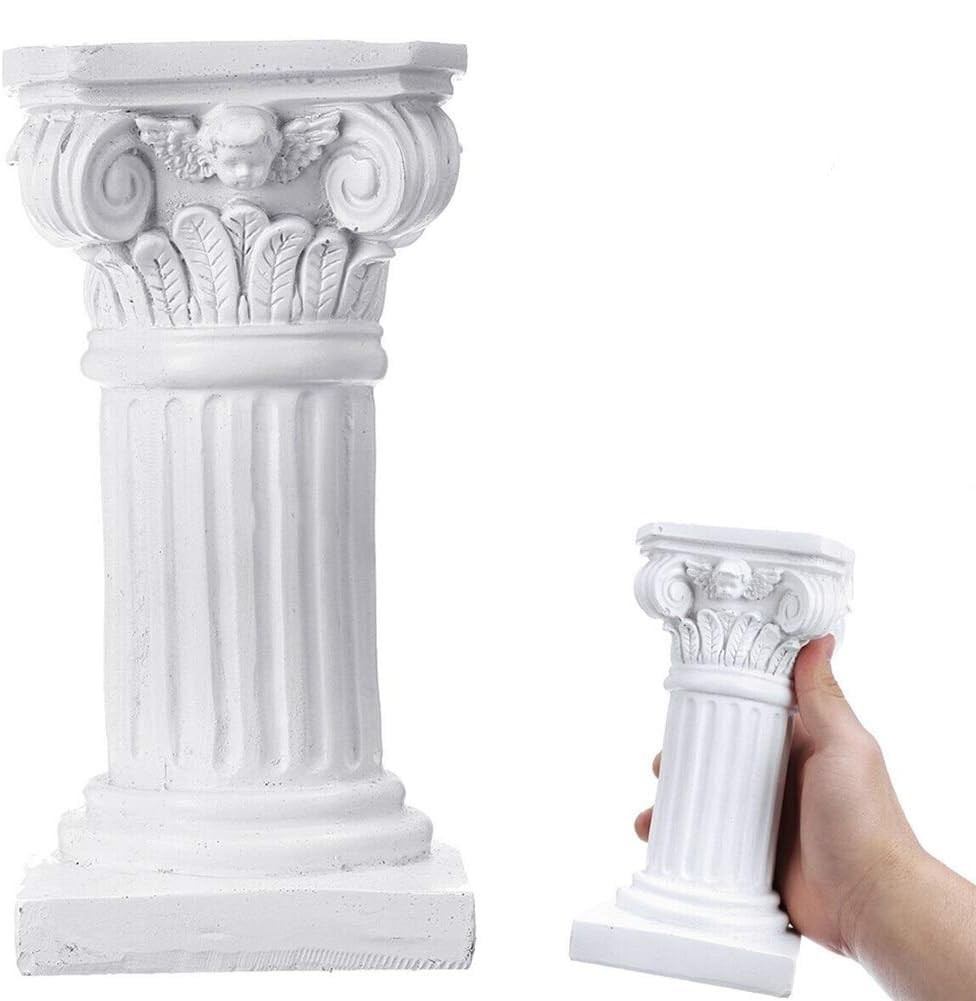 Roman Pillar, Greek Column Resin Statue, Centerpiece Pedestal Stand Figurine …