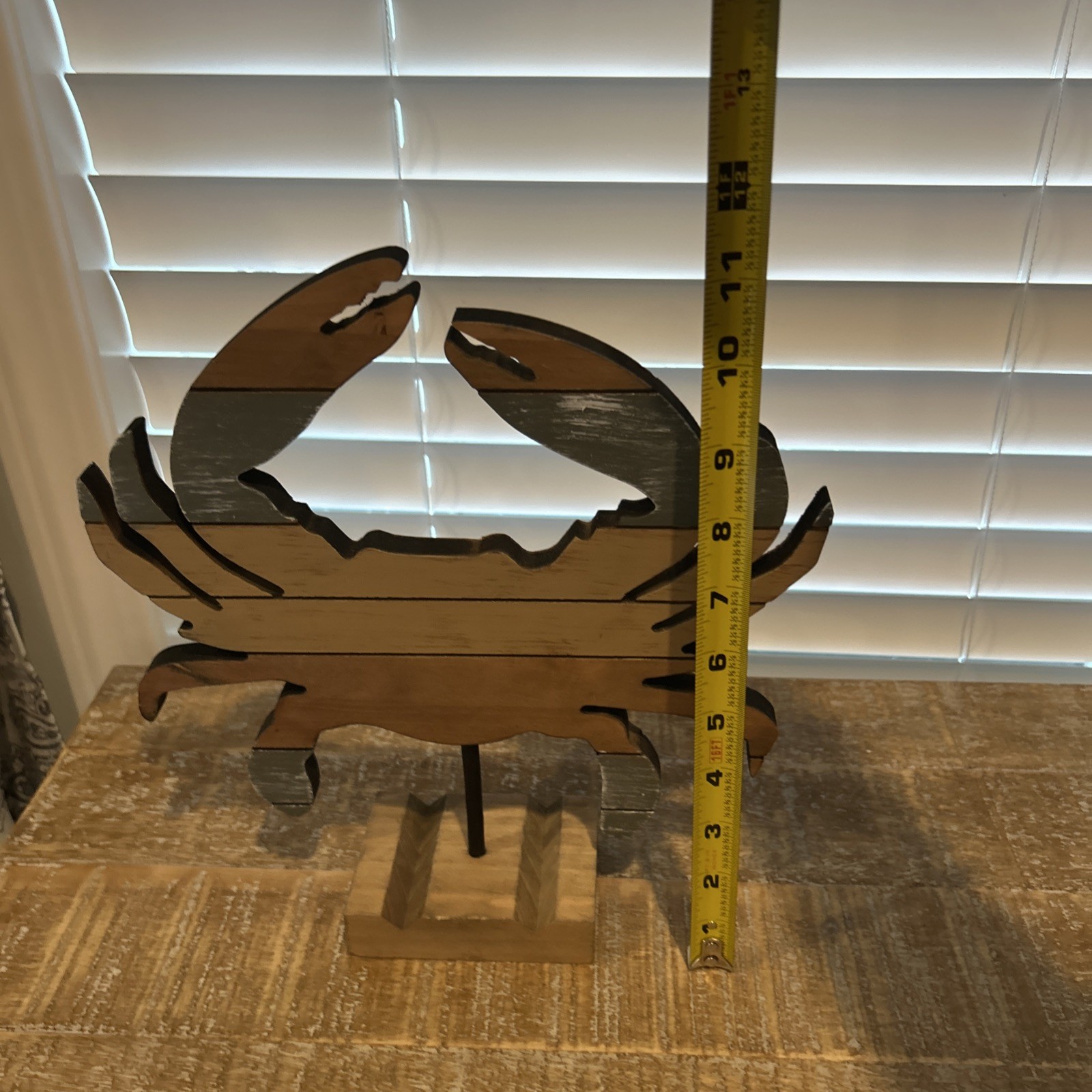 Wooden Crab, Self Standing, Beach Decor