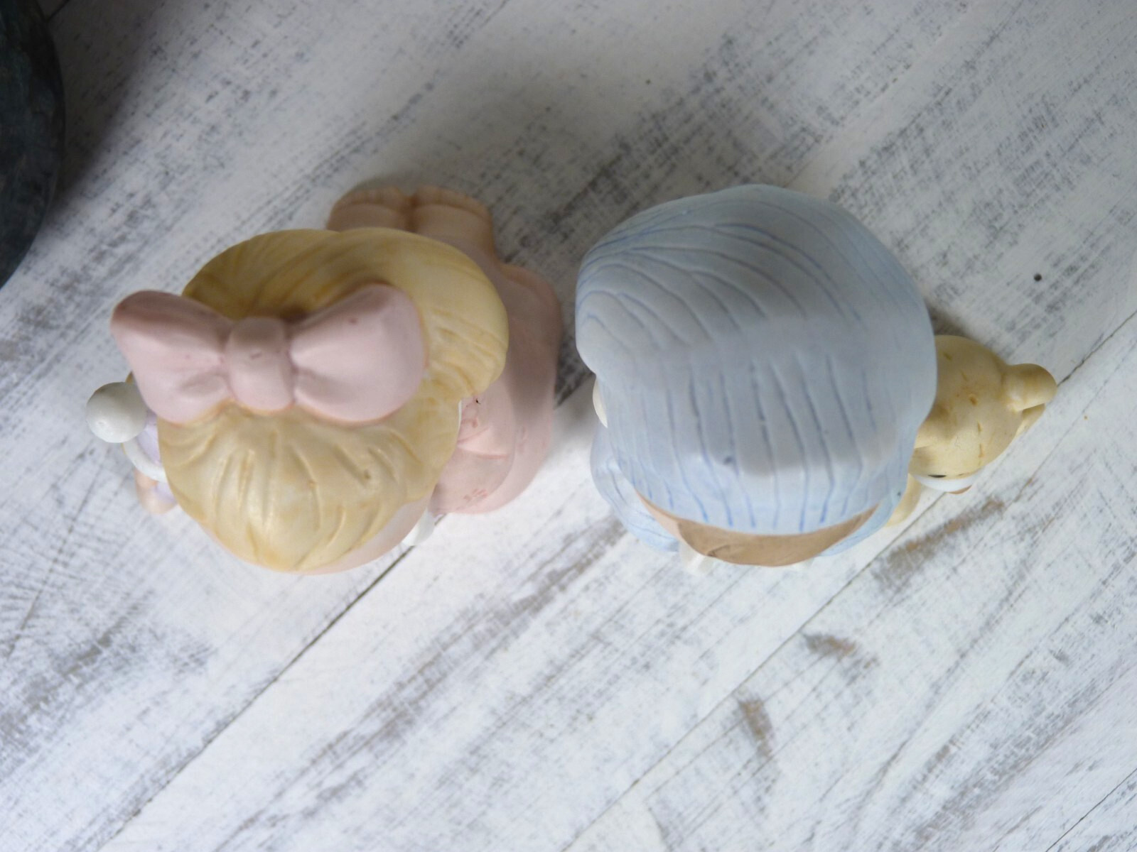 Vintage HOMCO Porcelain Praying Boy and Girl Figurine #1433 Made in Taiwan – J4