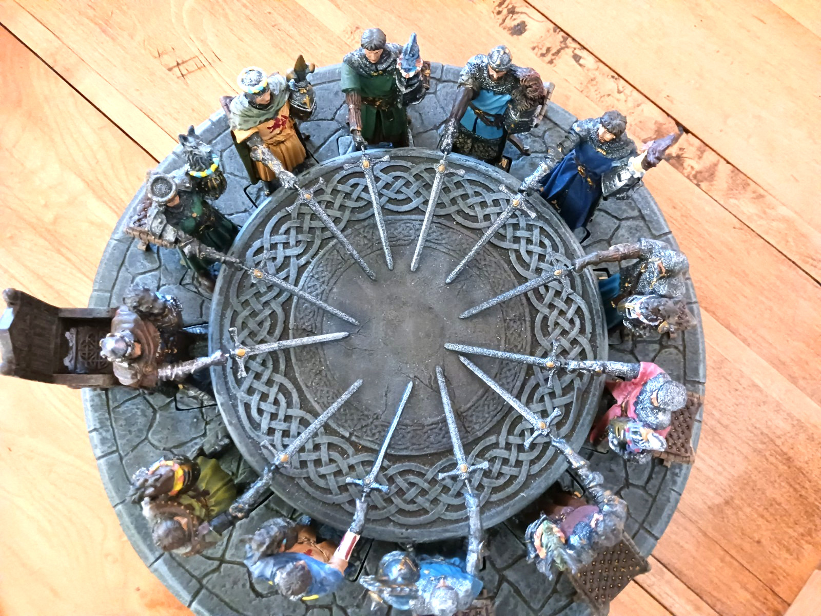 King Arthur & The Knights of The Round Table Hand Painted Sculpture Resin Set