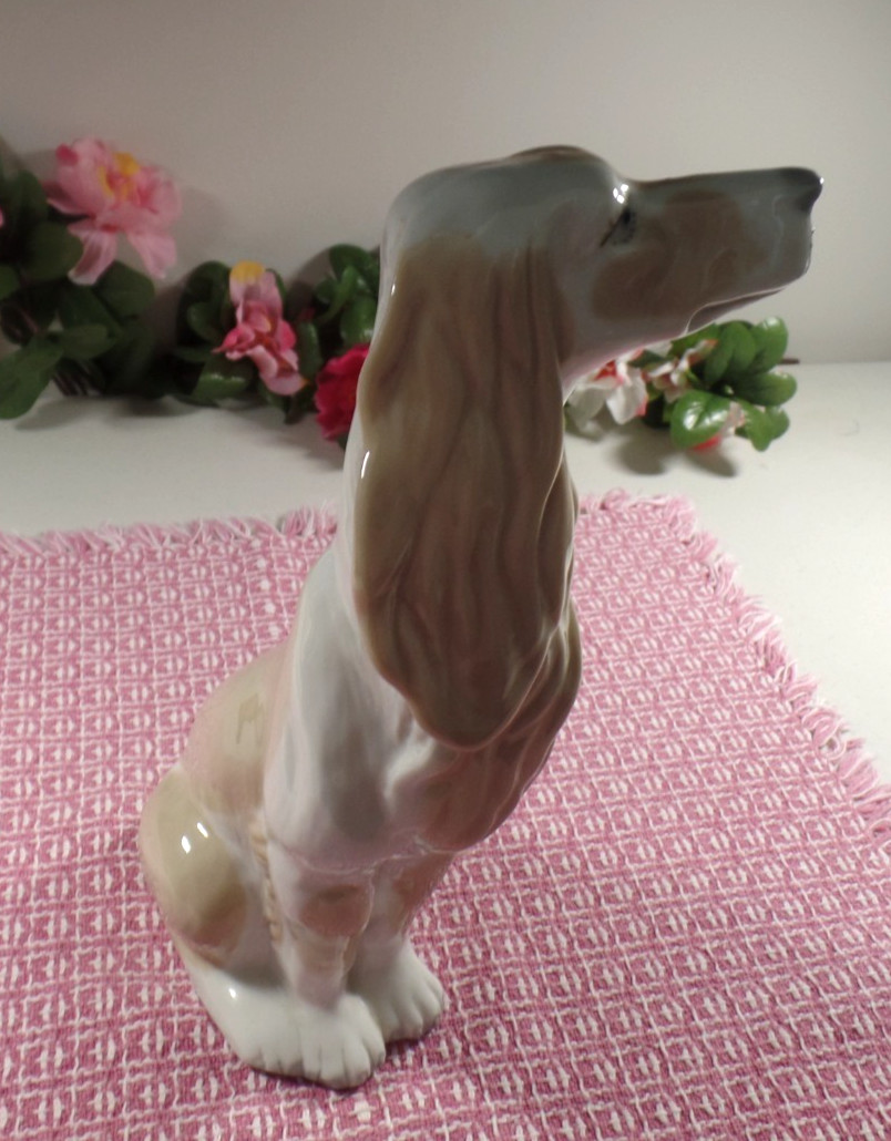 Vintage Lladro? English Springer Spaniel Figurine Spain Glossy 10 1/2″