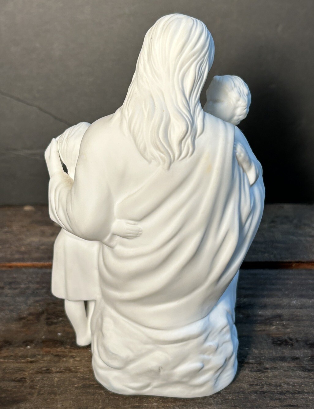Vtg Lenox Jesus Childrens Blessing Bisque Figurine Bone China 1989 (6.75” T)