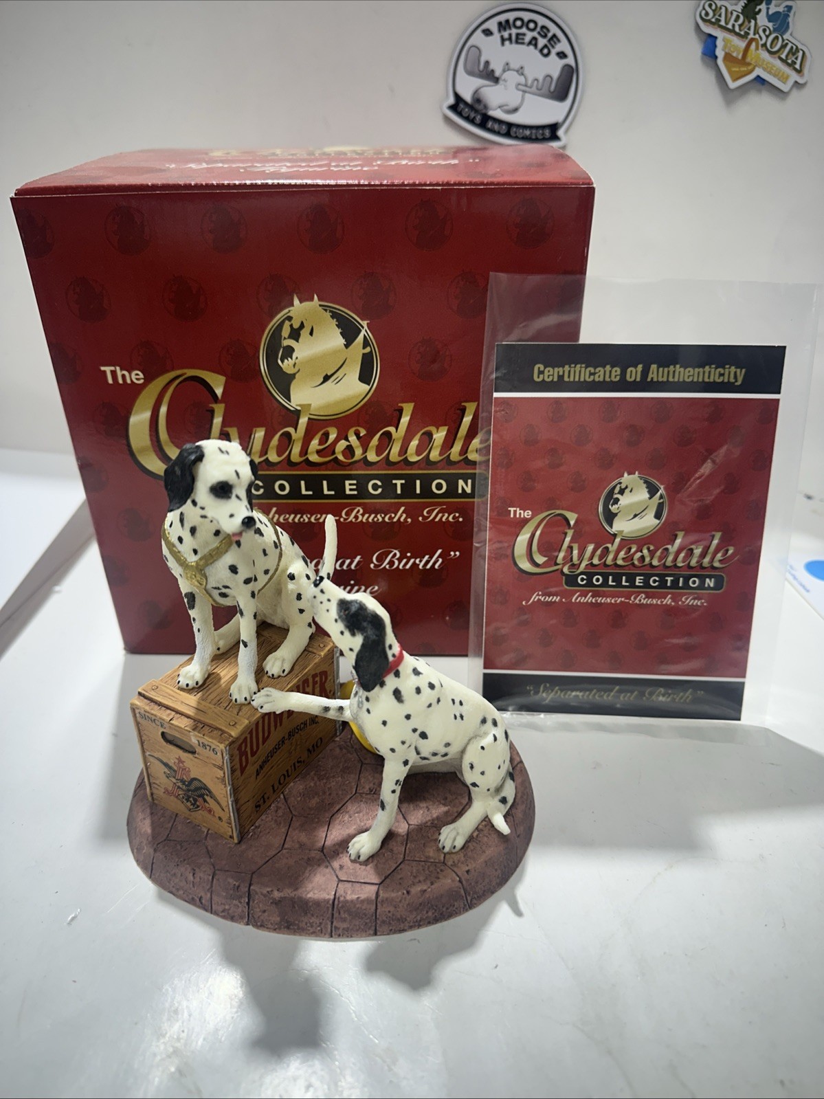 2000 ANHEUSER-BUSCH The Clydesdale Collection SEPERATED AT BIRTH w/ Box + COA