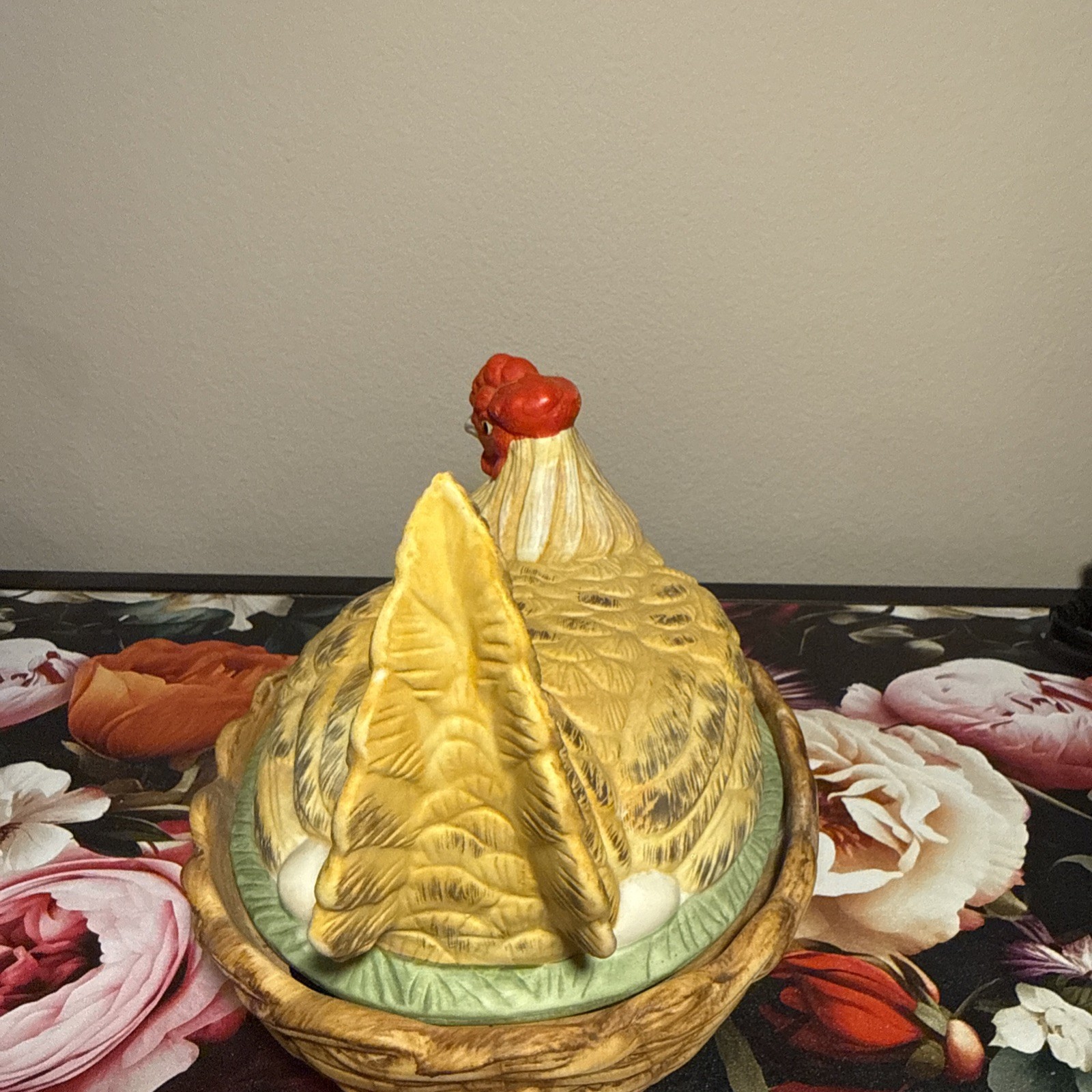 Bisque Porcelain Nesting Hen, Circa Early 1900’s, Possible Staffordshire