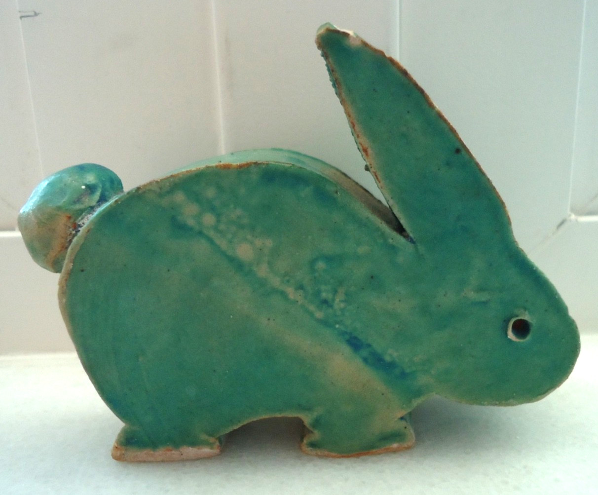 Handmade Blue Hare Stones Size-4.5×3.2×1.3 in. Weight-10.3 oz