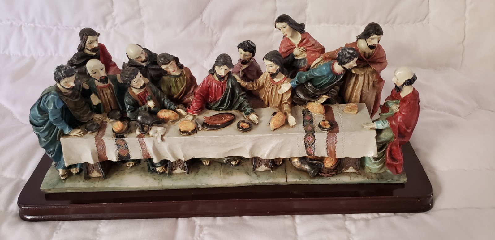 MRH The Last Supper Resin Figurine 13in x 5in 3D Effect Multicolor