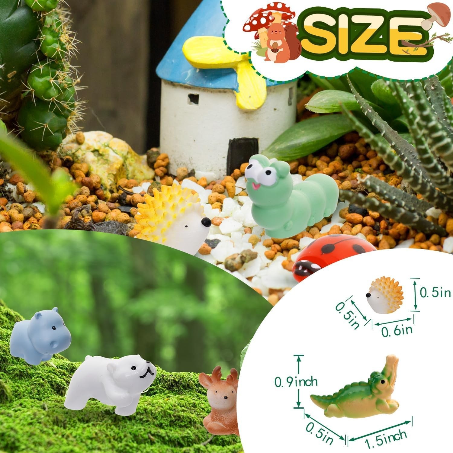 Vibrant Mini Resin Animal Collection – 80 Unique Figures for Creative Decor